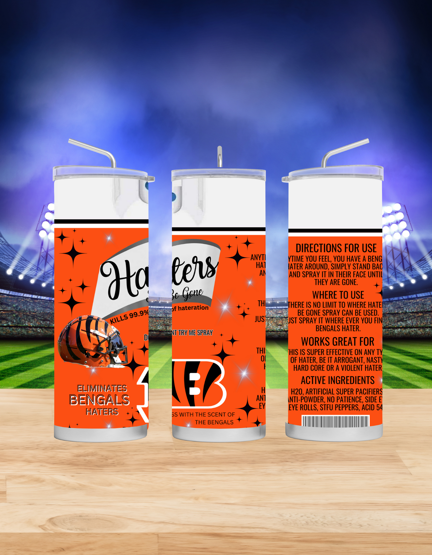 Haters Be Gone Tumblers (Football Edition)