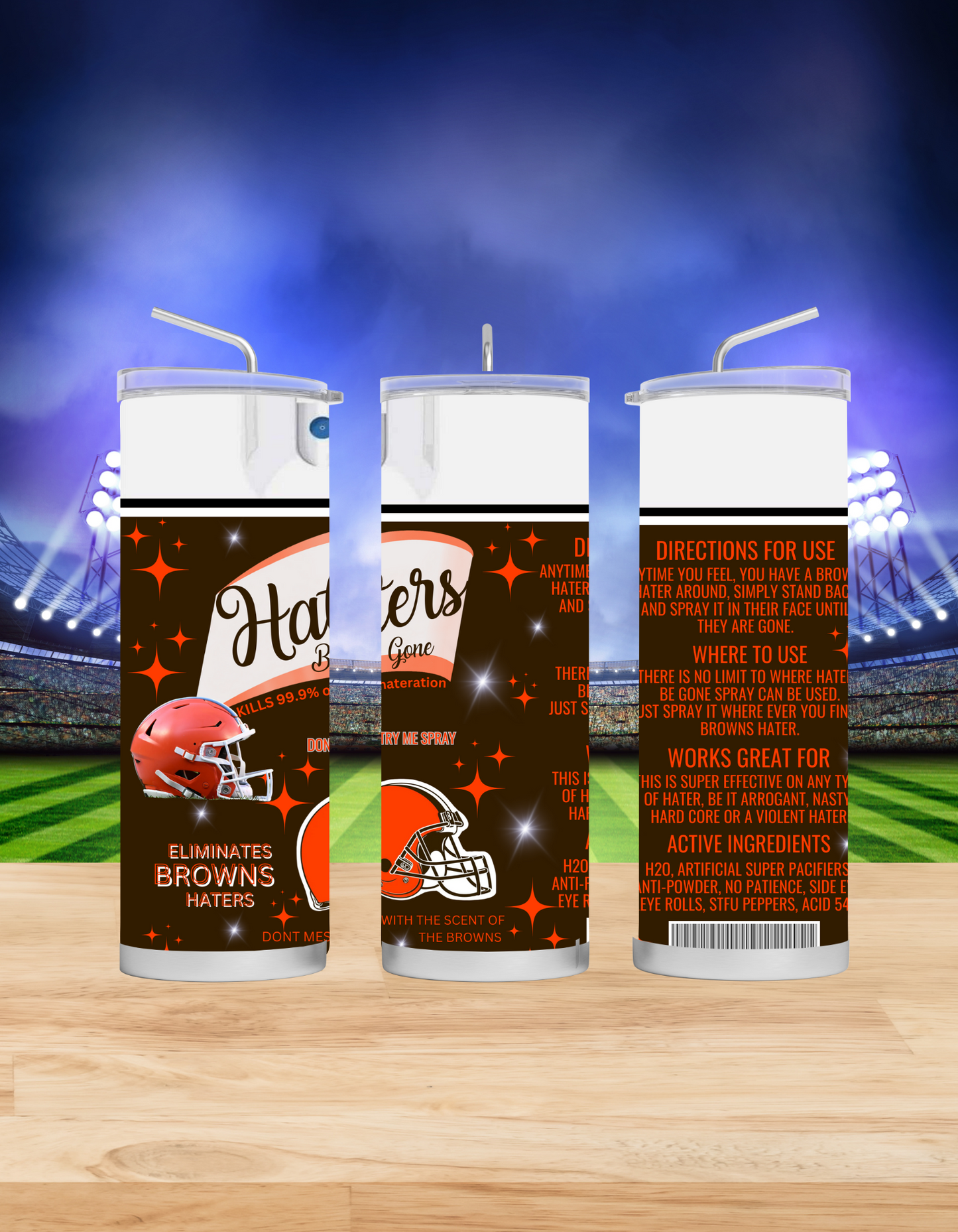 Haters Be Gone Tumblers (Football Edition)
