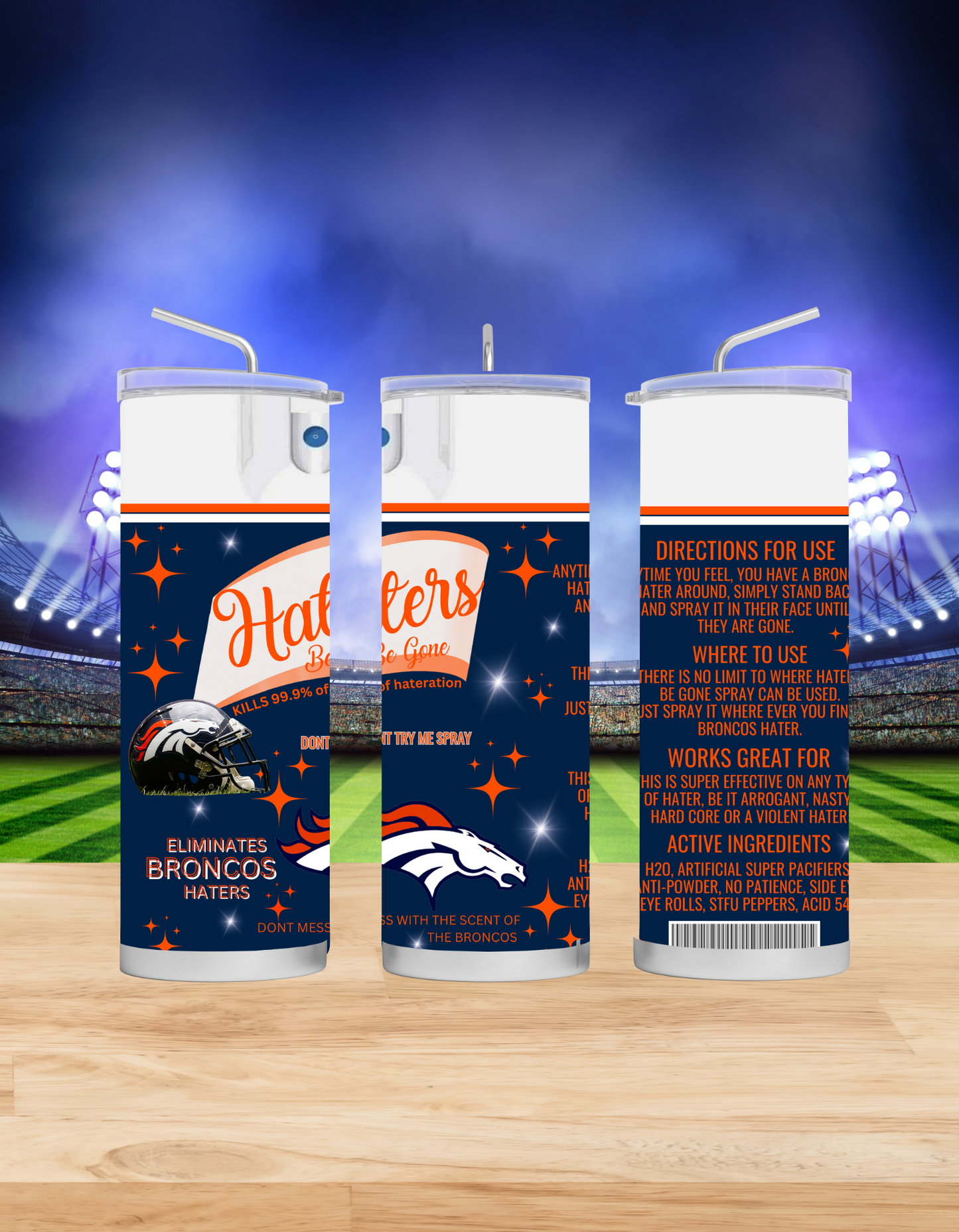 Haters Be Gone Tumblers (Football Edition)