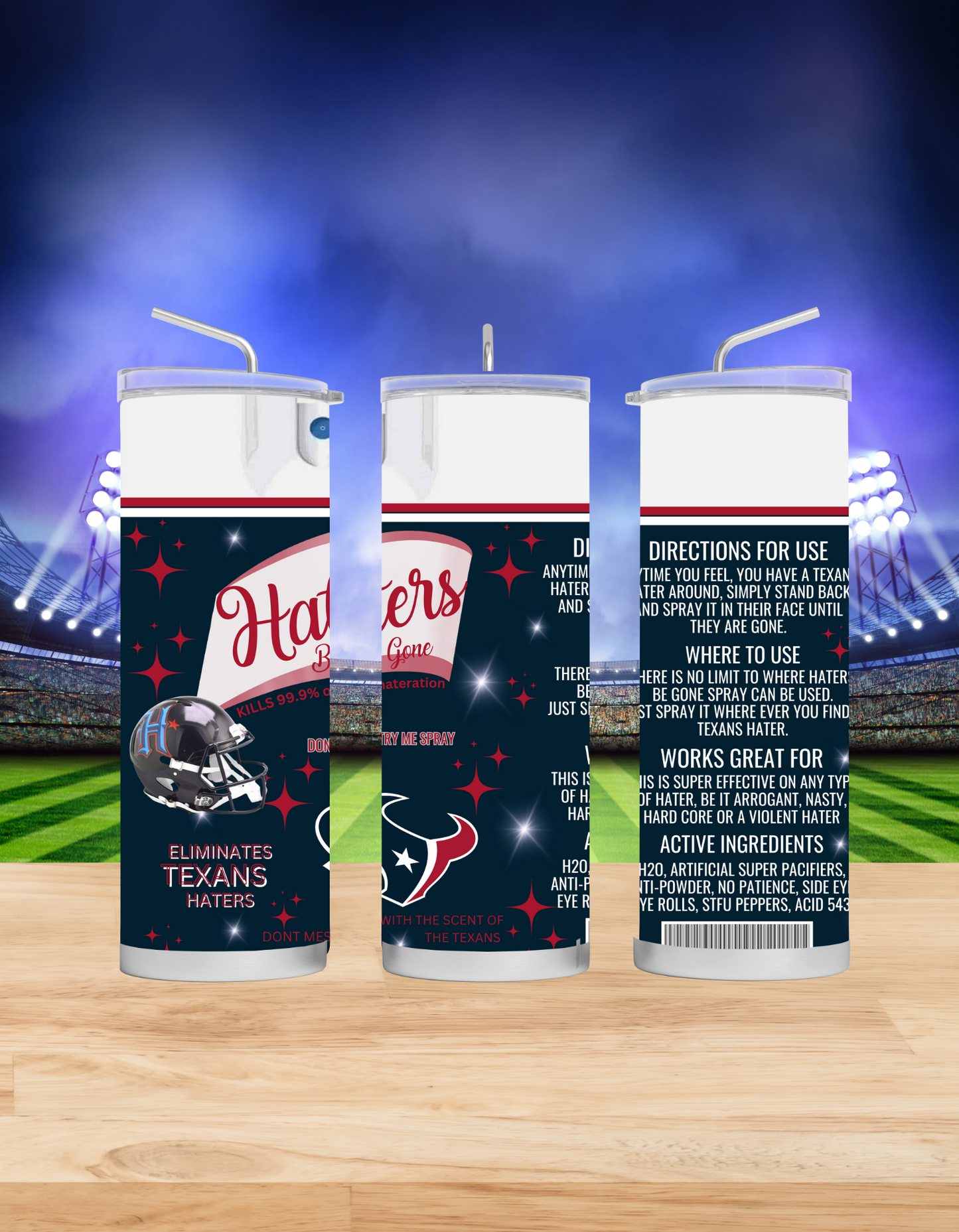 Haters Be Gone Tumblers (Football Edition)