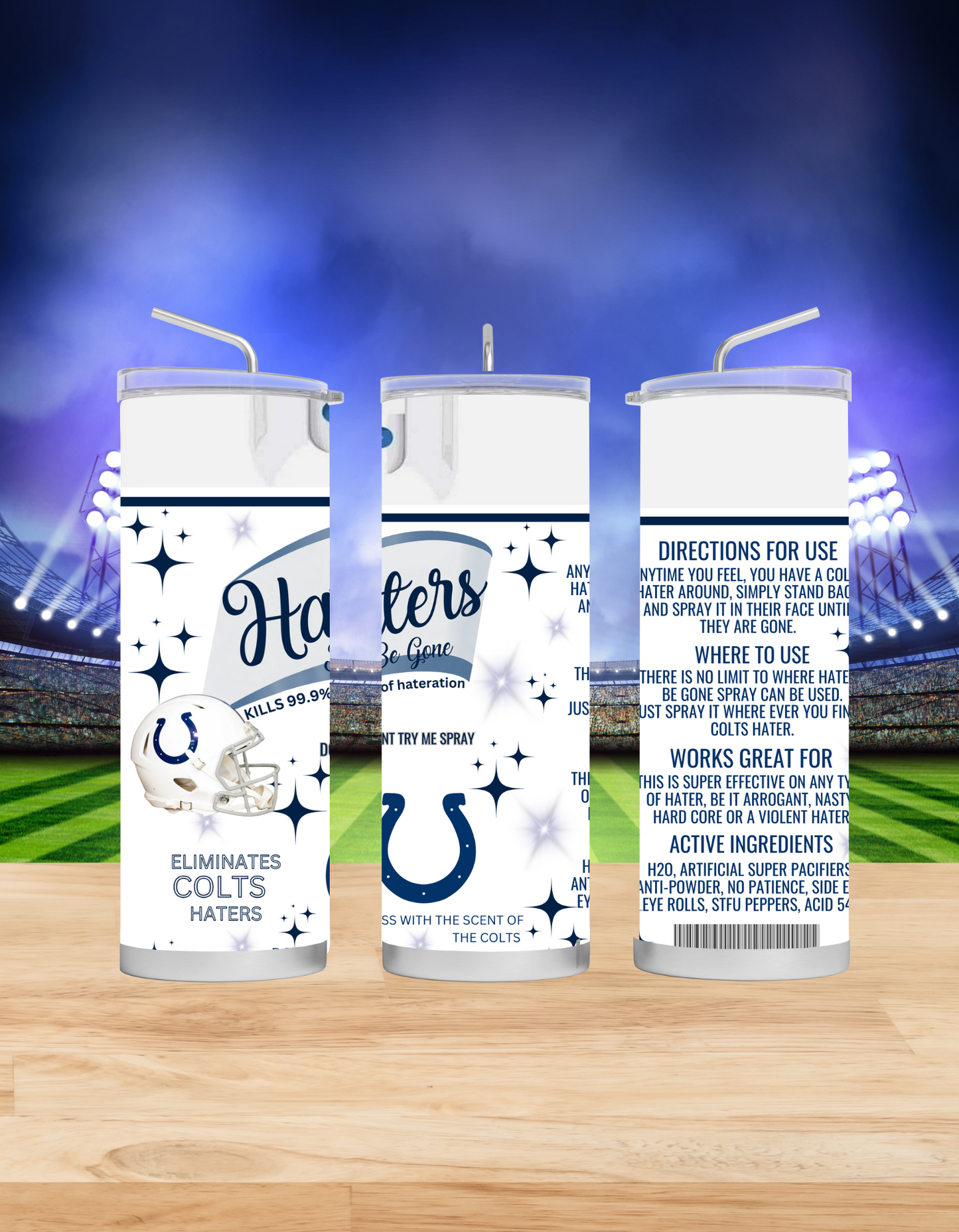 Haters Be Gone Tumblers (Football Edition)