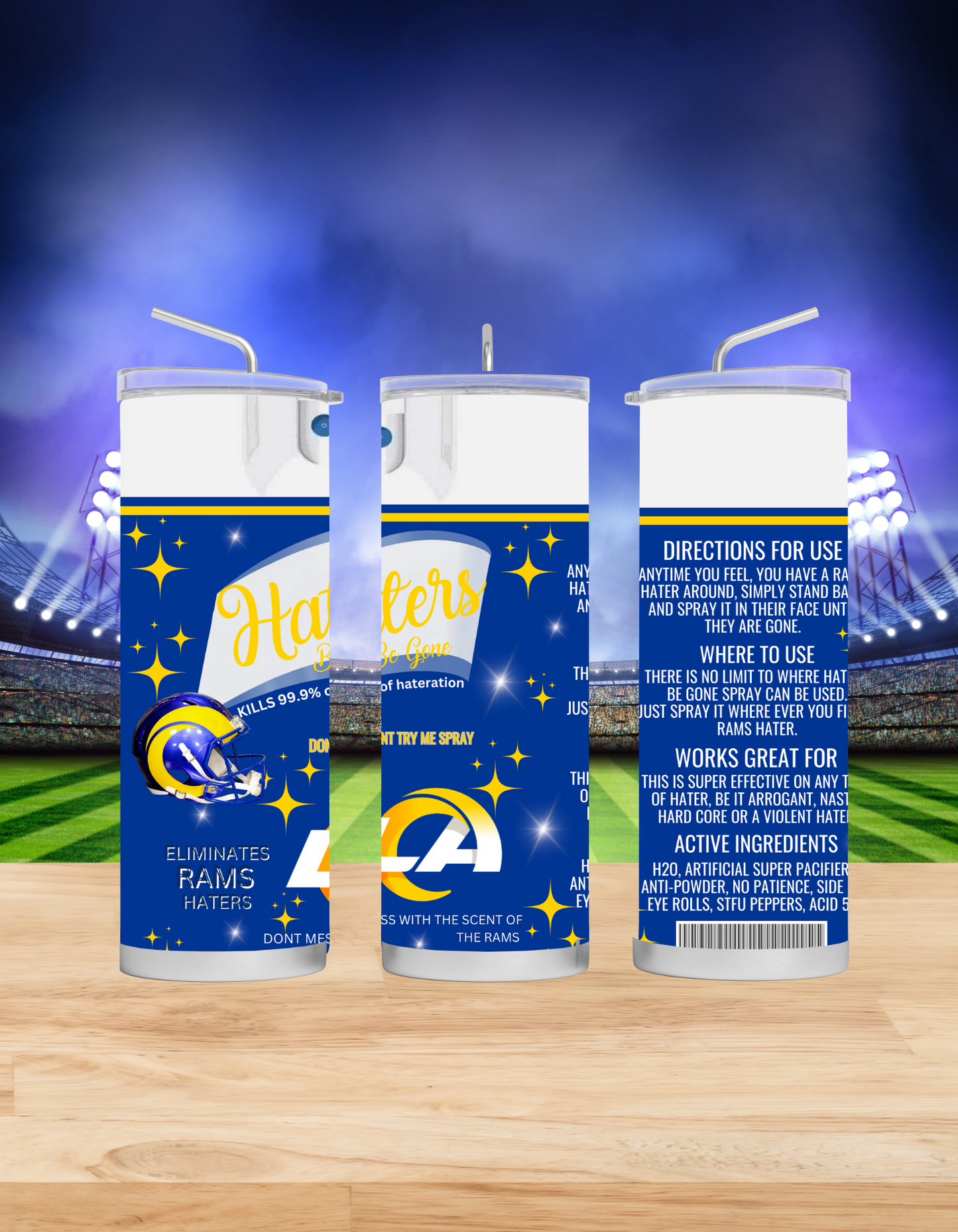 Haters Be Gone Tumblers (Football Edition)