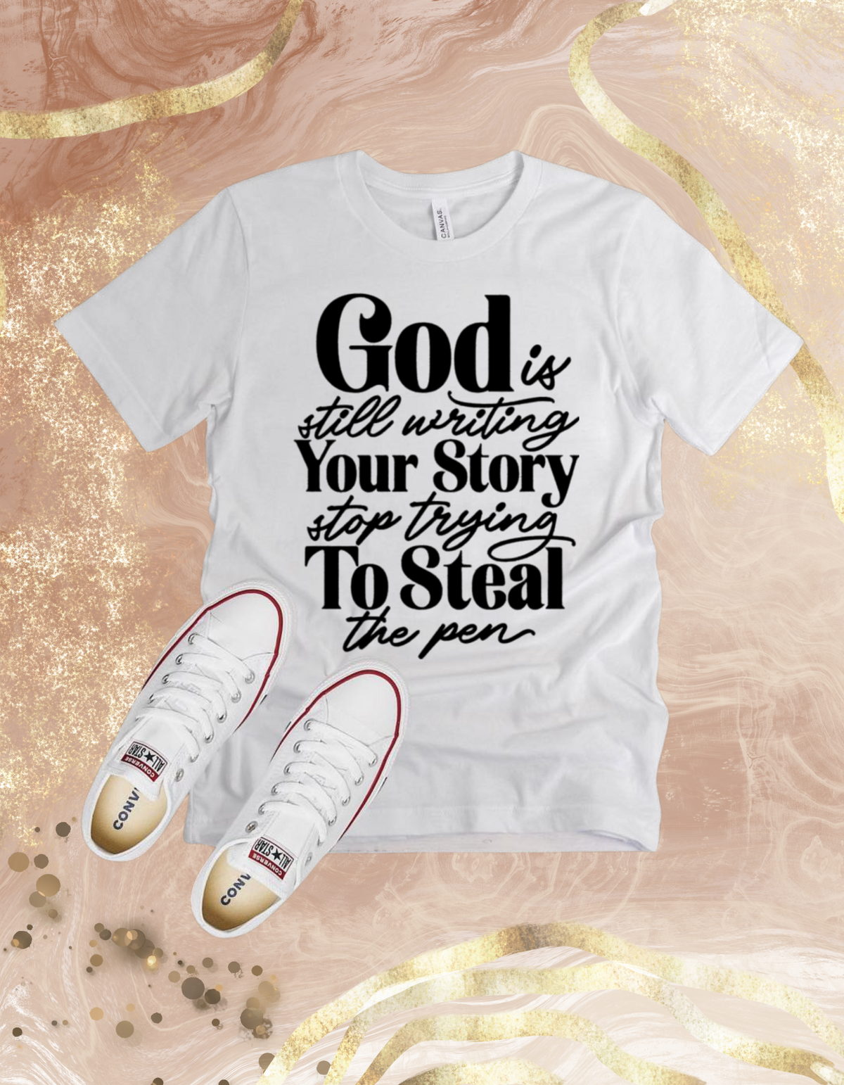 God is Still Writing your Story Tshirt (XL)