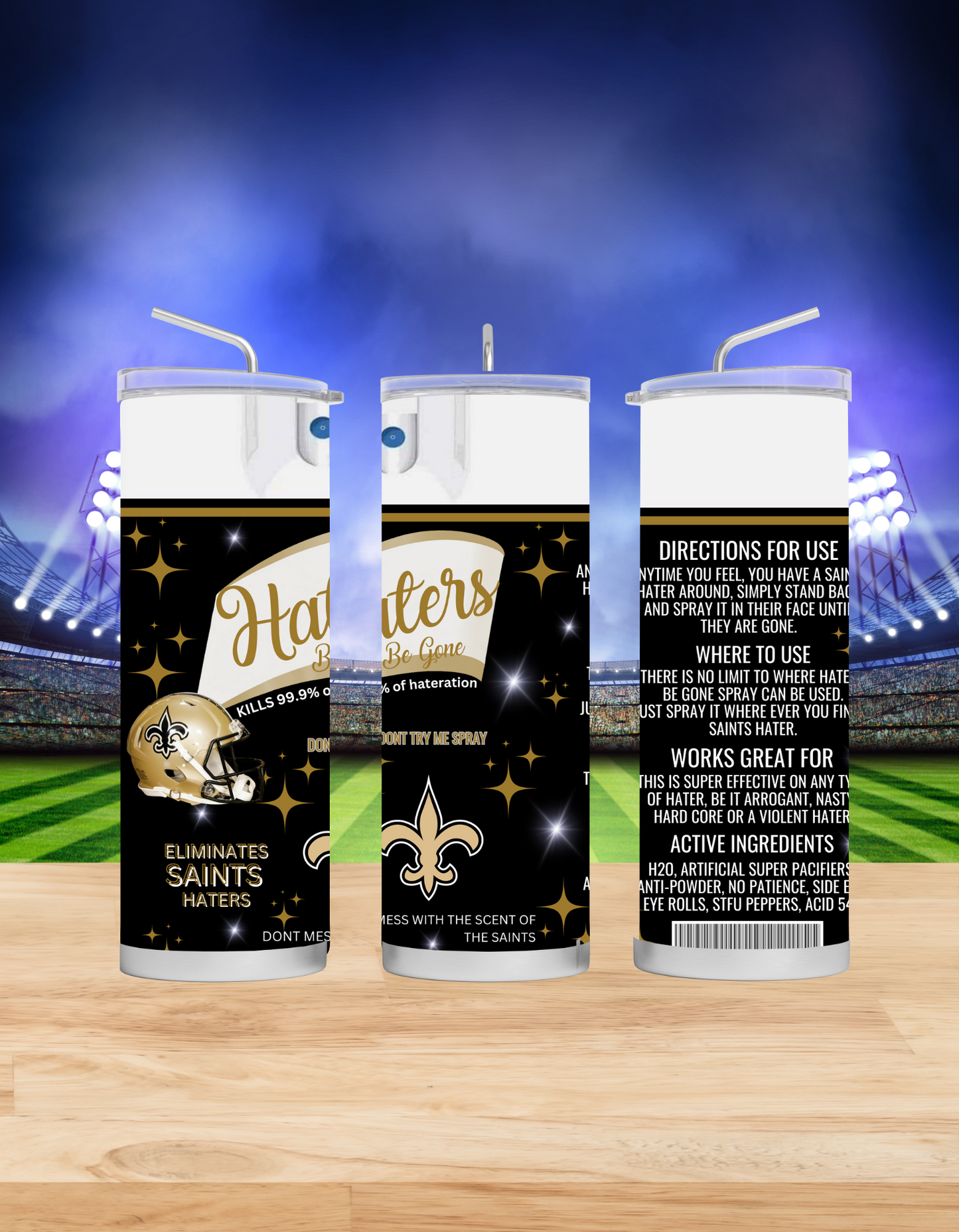 Haters Be Gone Tumblers (Football Edition)