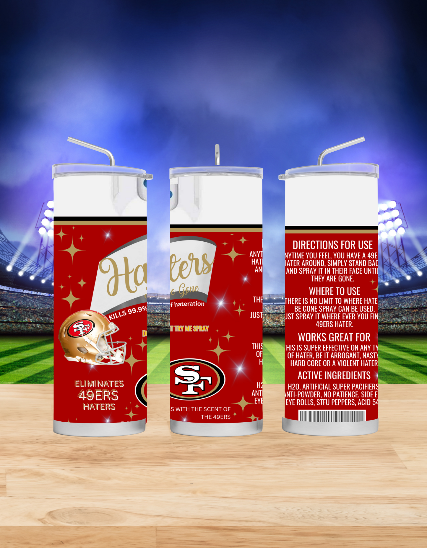 Haters Be Gone Tumblers (Football Edition)