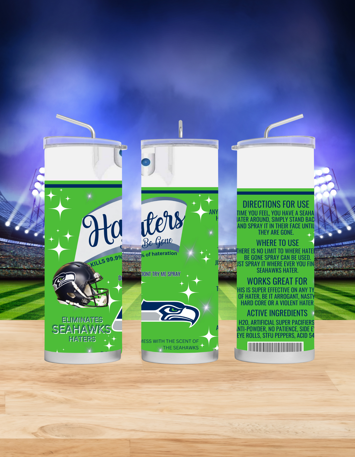 Haters Be Gone Tumblers (Football Edition)