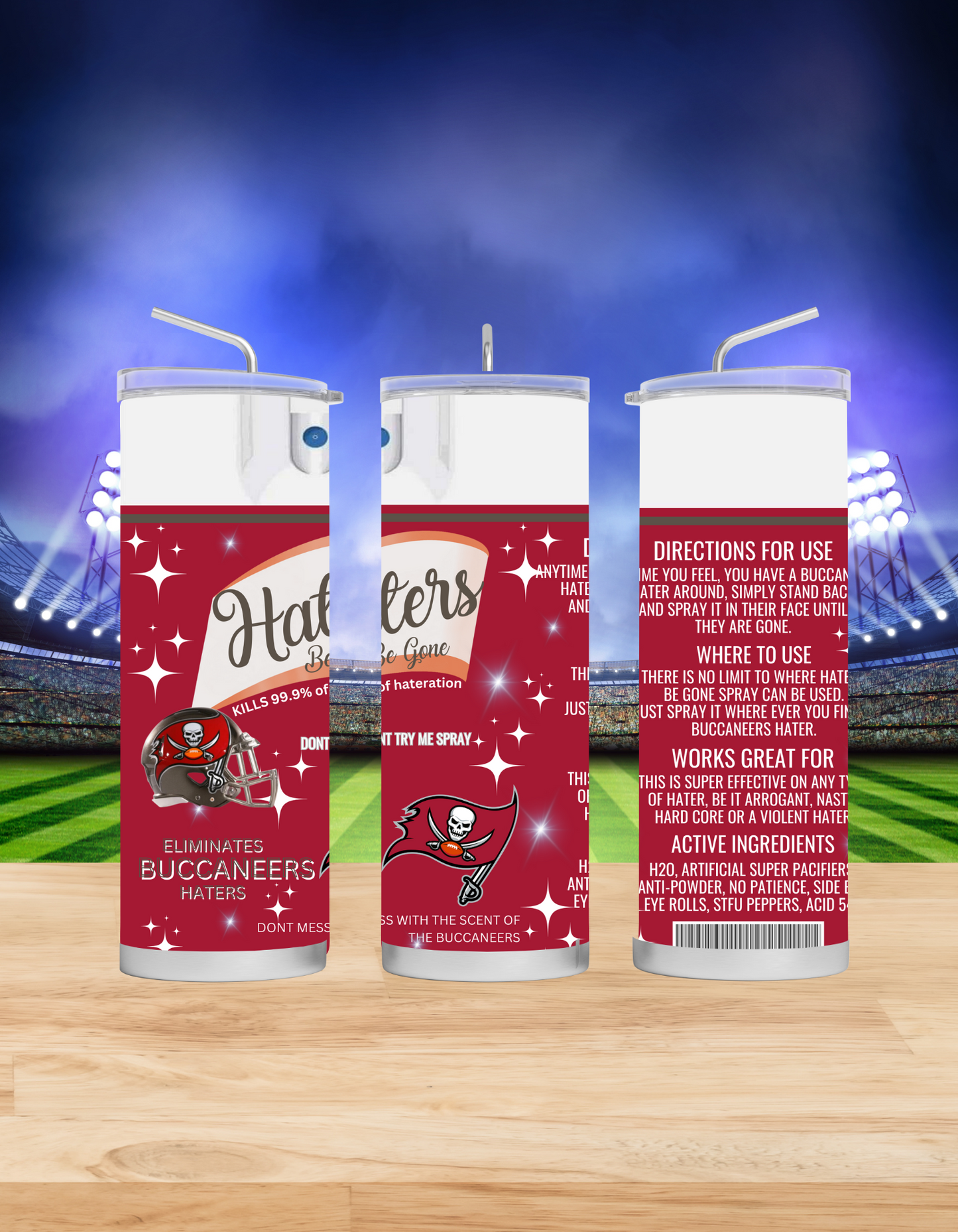 Haters Be Gone Tumblers (Football Edition)
