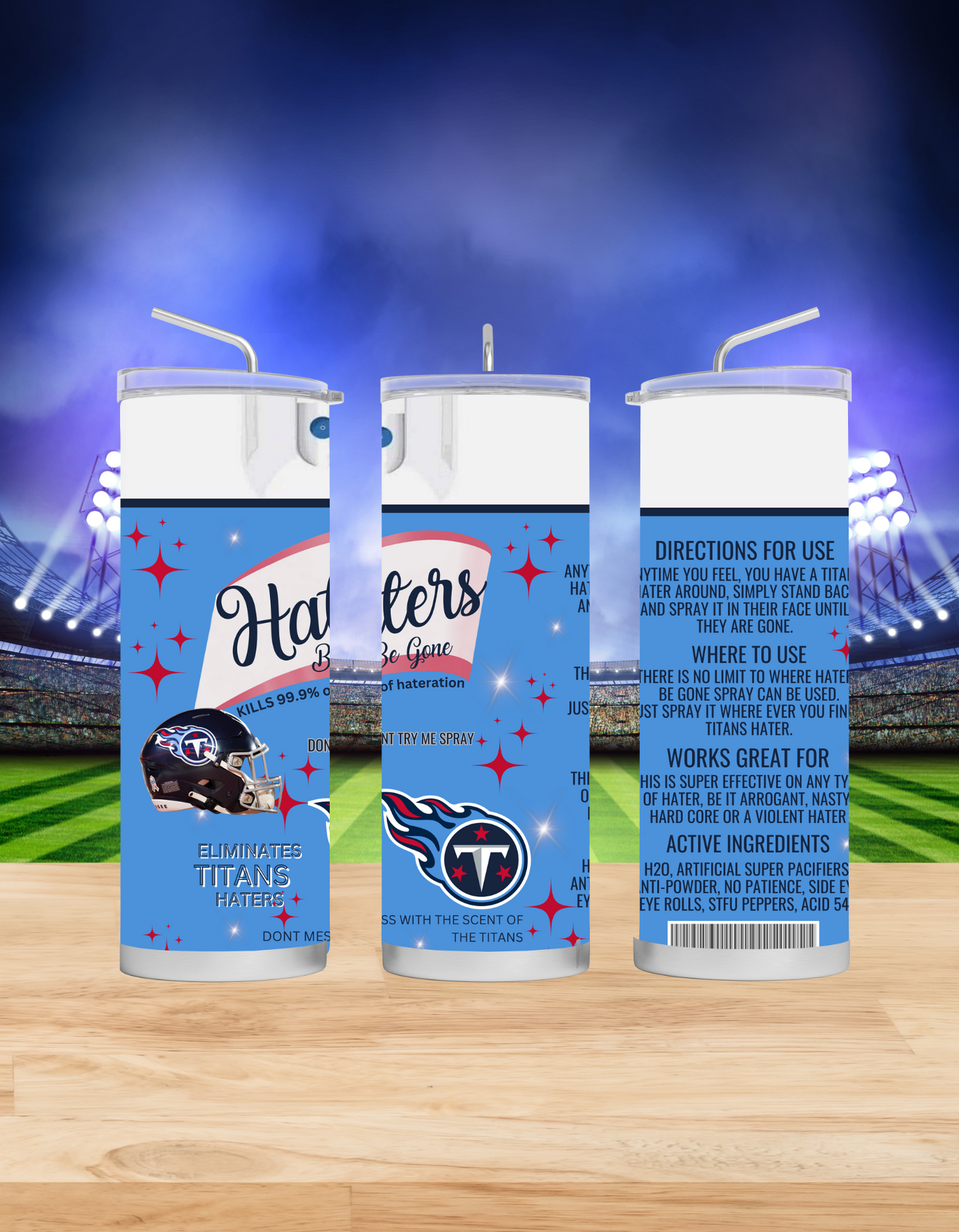 Haters Be Gone Tumblers (Football Edition)