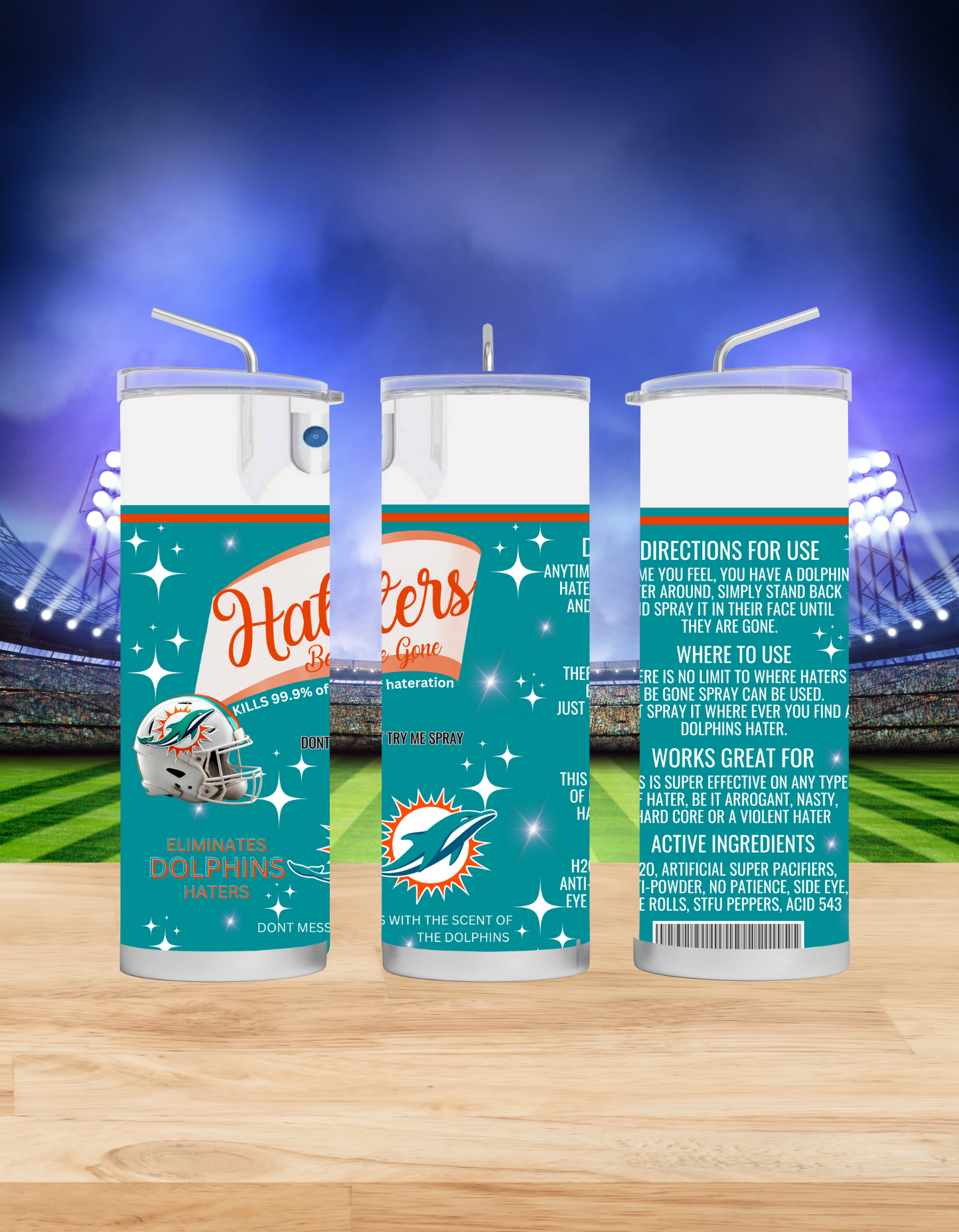 Haters Be Gone Tumblers (Football Edition)