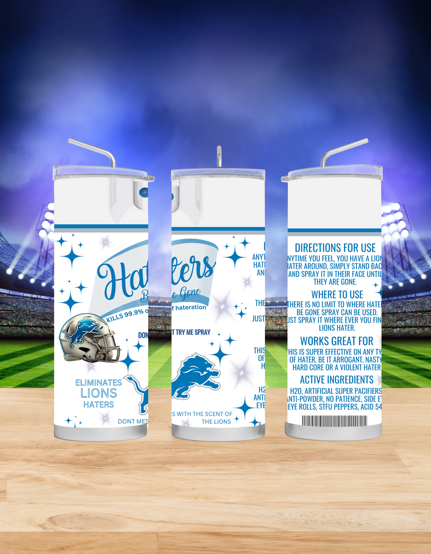 Haters Be Gone Tumblers (Football Edition)