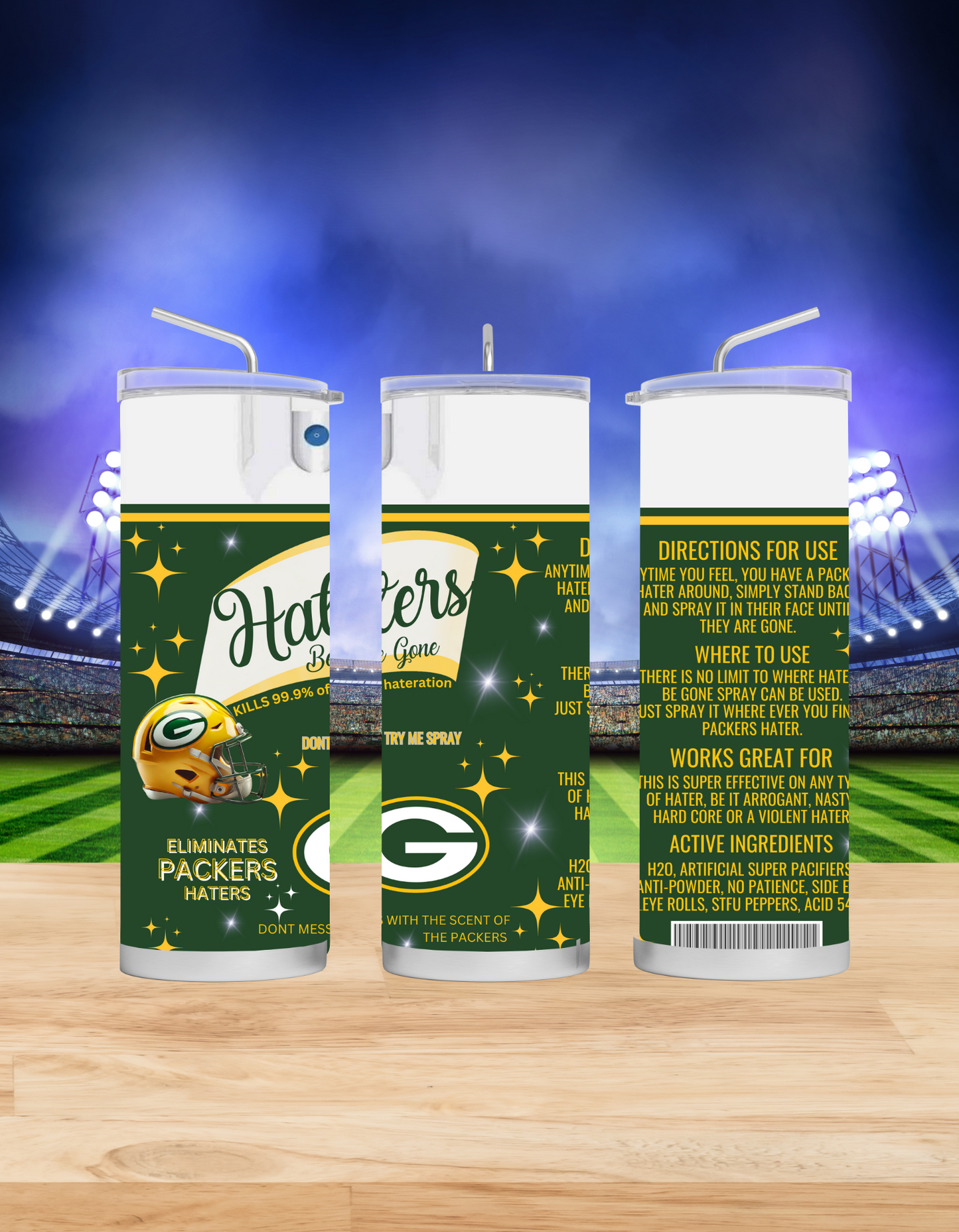 Haters Be Gone Tumblers (Football Edition)