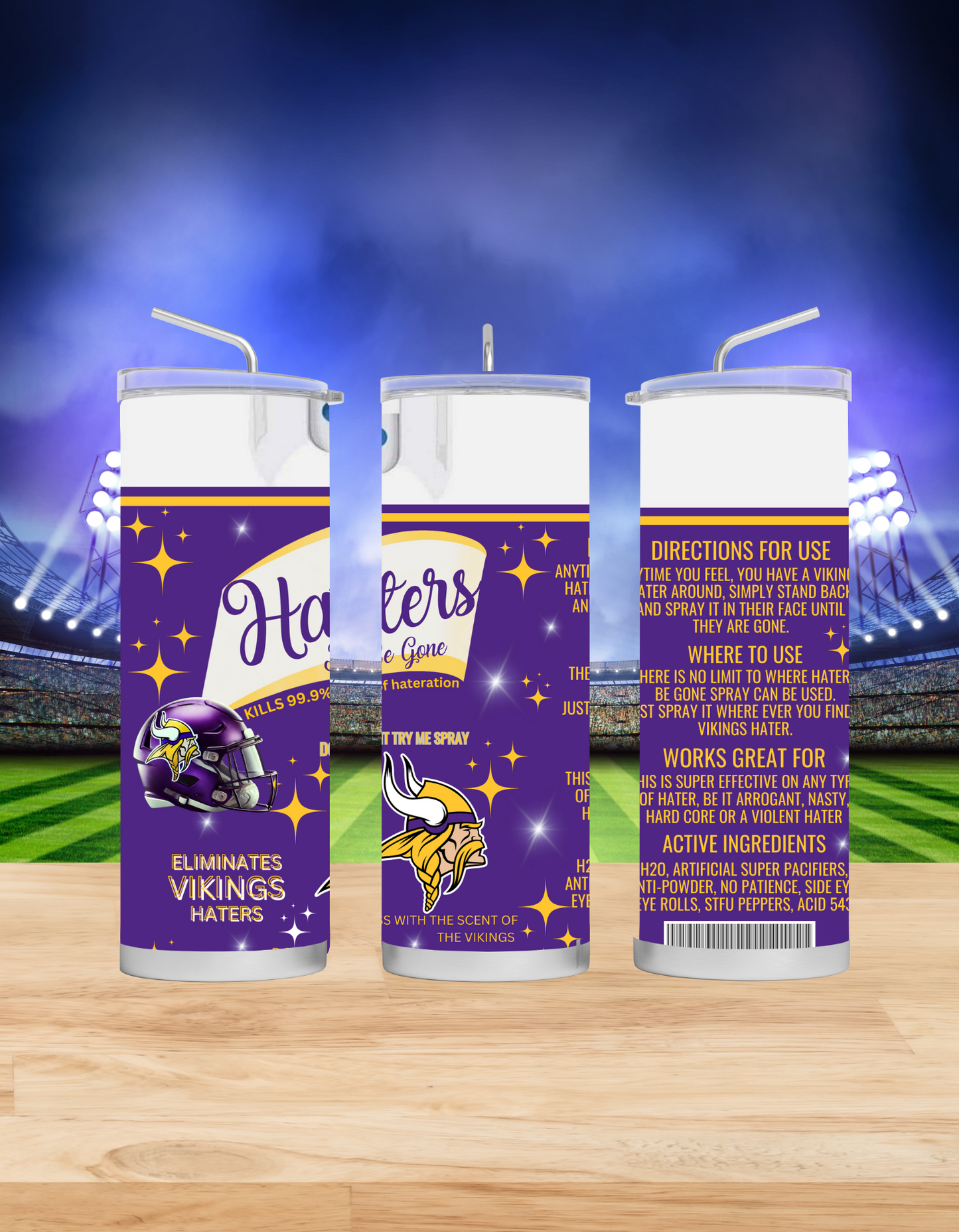 Haters Be Gone Tumblers (Football Edition)