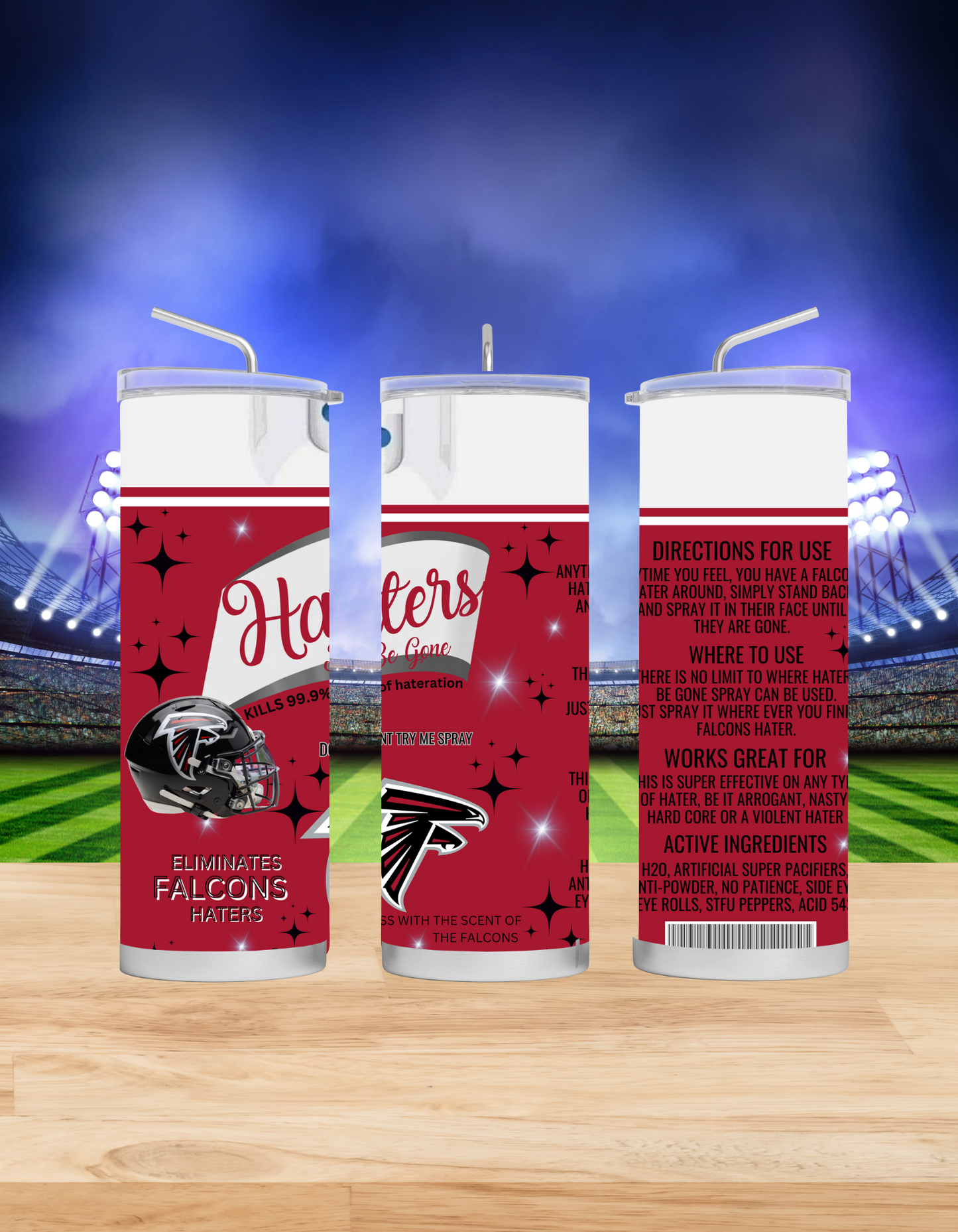 Haters Be Gone Tumblers (Football Edition)