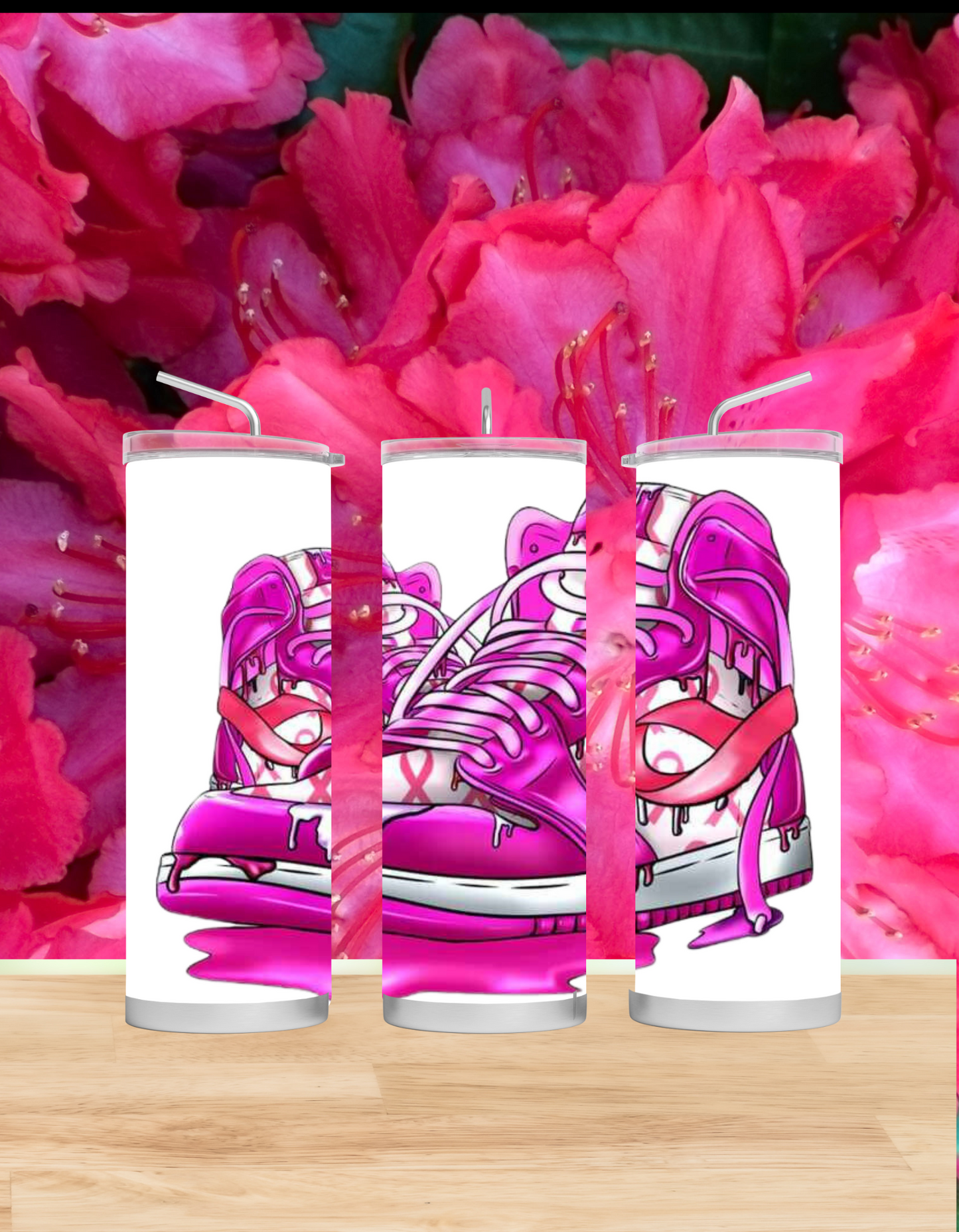 Pink Sneakers Tumbler