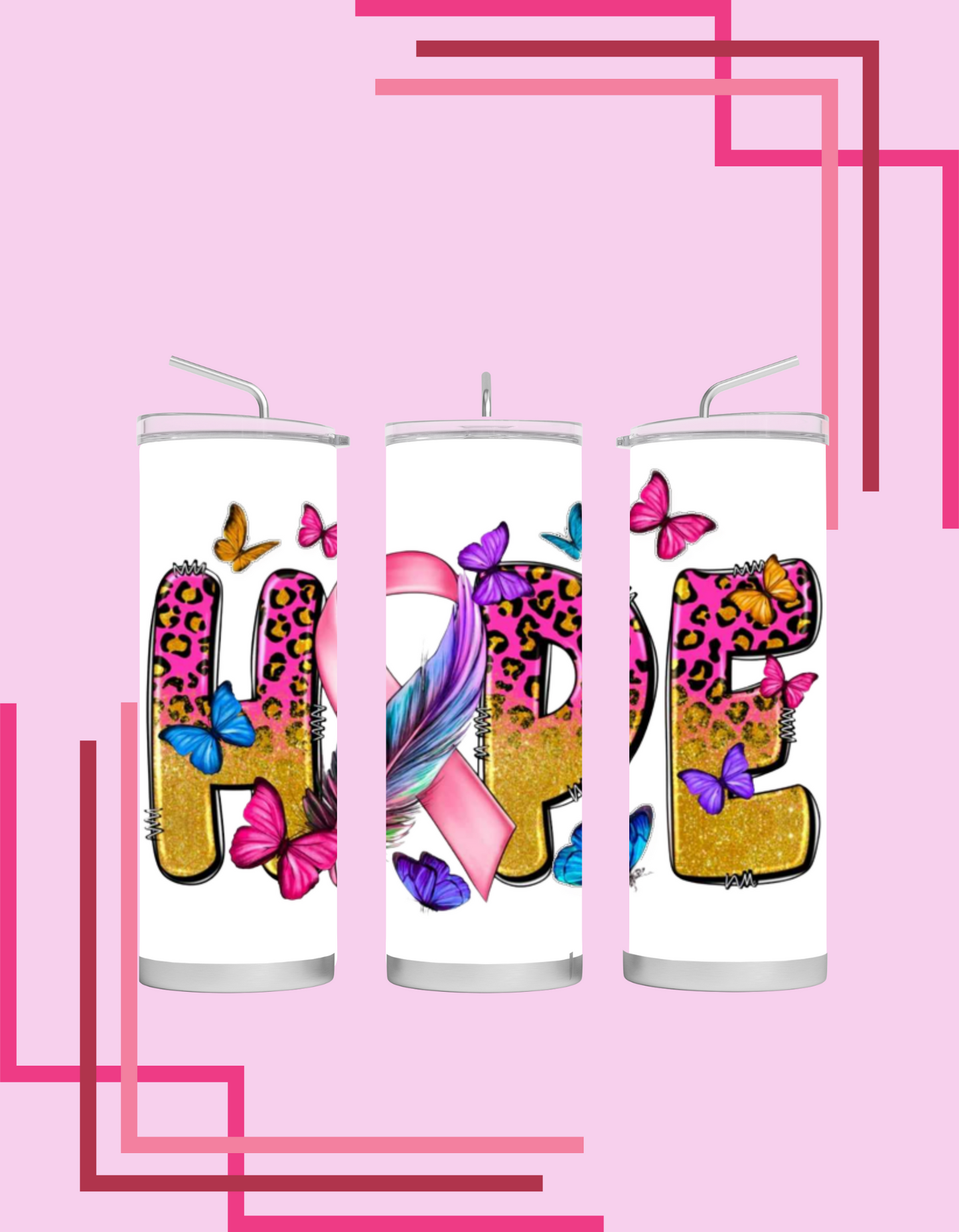 Hope Ribbon Tumbler
