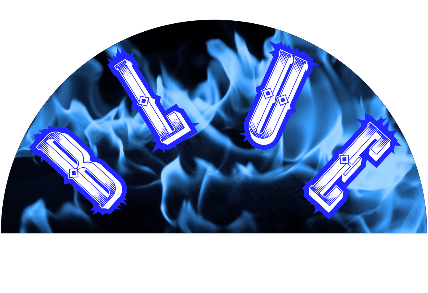 Blue Flames Clack Fan