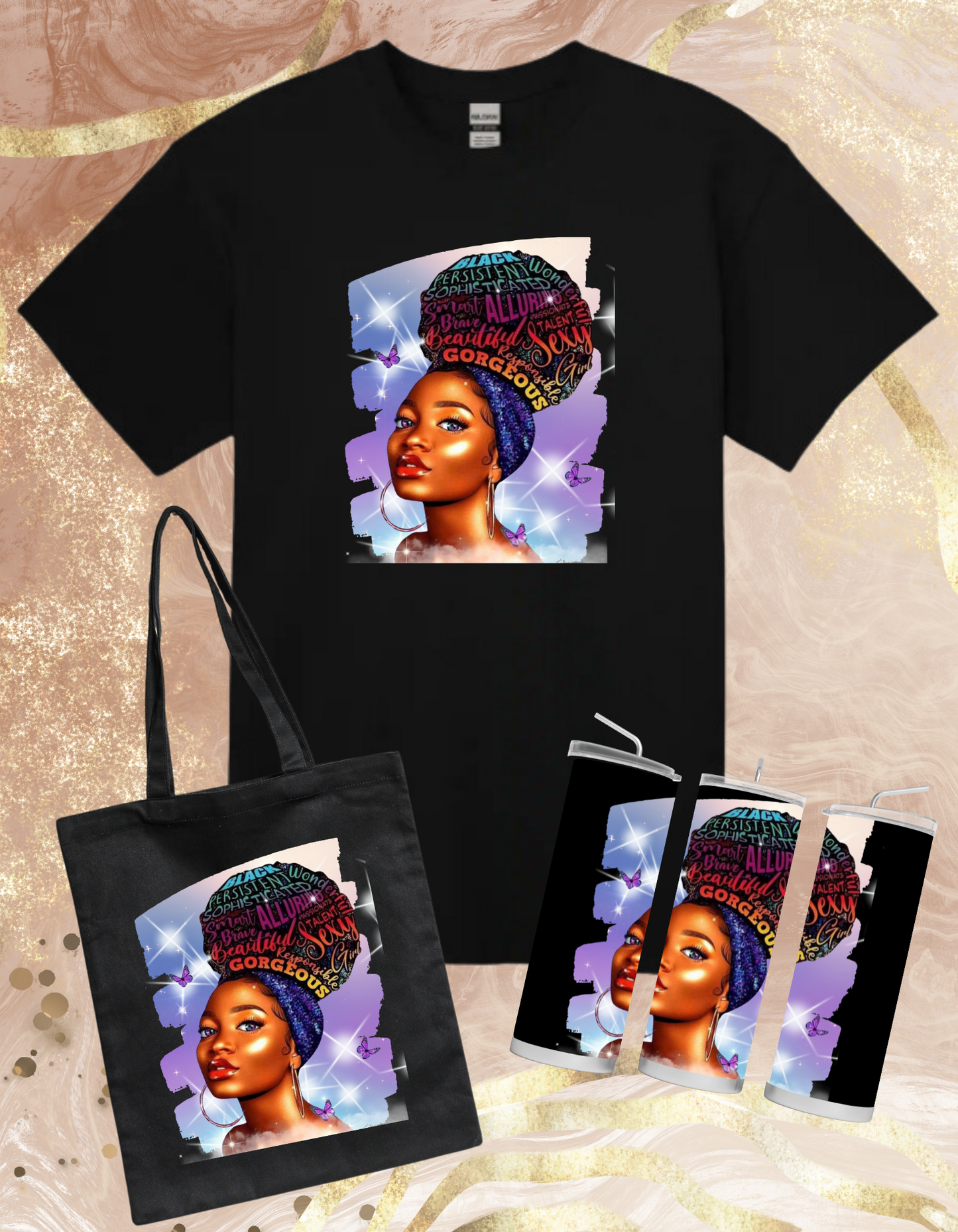 Positive Vibes Afro Puff (Bundle)