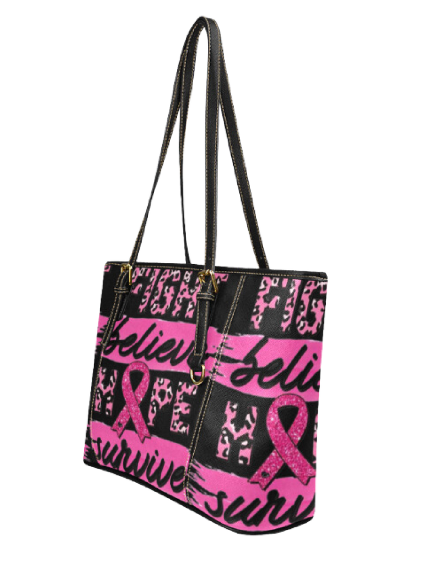 Fight Believe Hope Survive Tote Bag