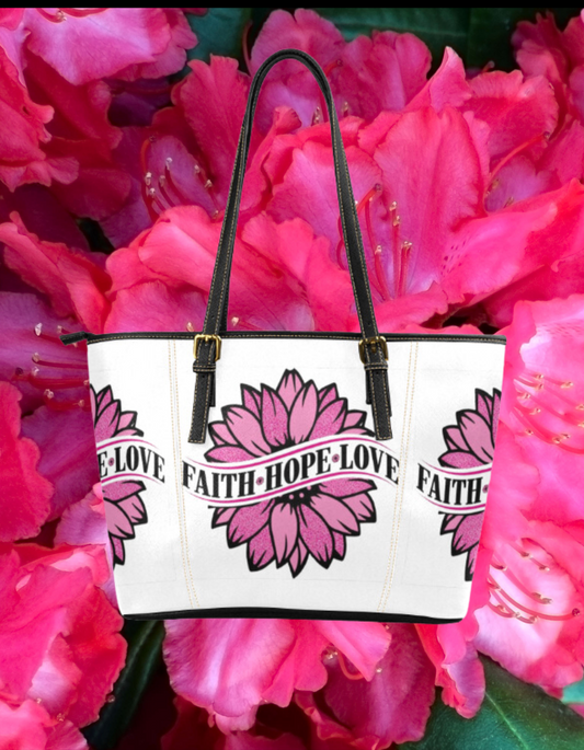 Faith Hope Love Sunflower Tote bag