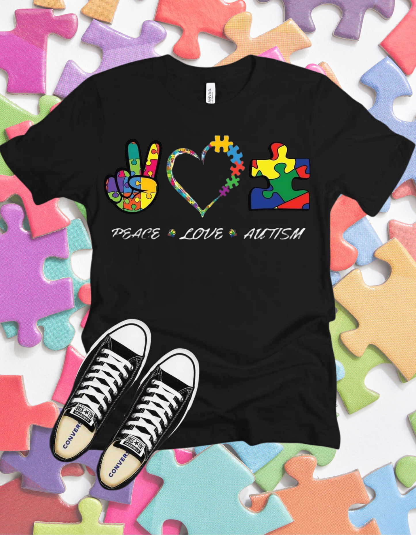 Peace Love Autism Tshirt