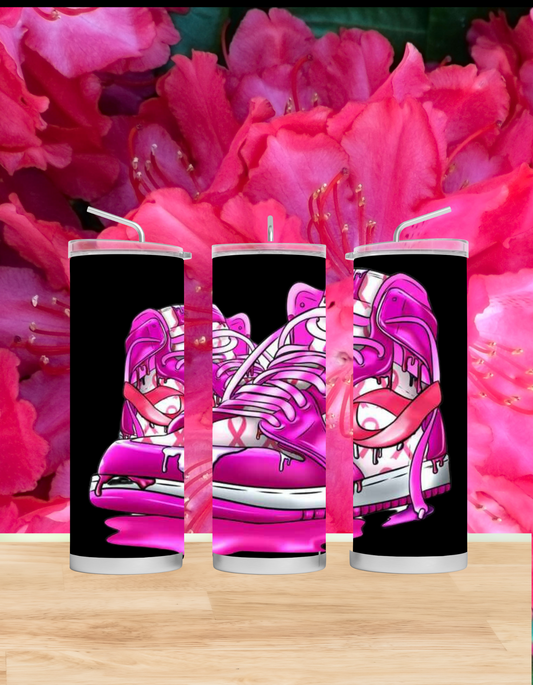 Pink Sneakers Tumbler