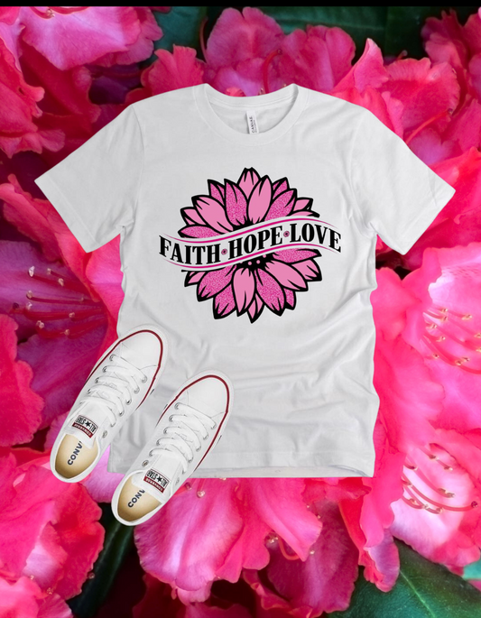 Faith Hope Love Sunflower