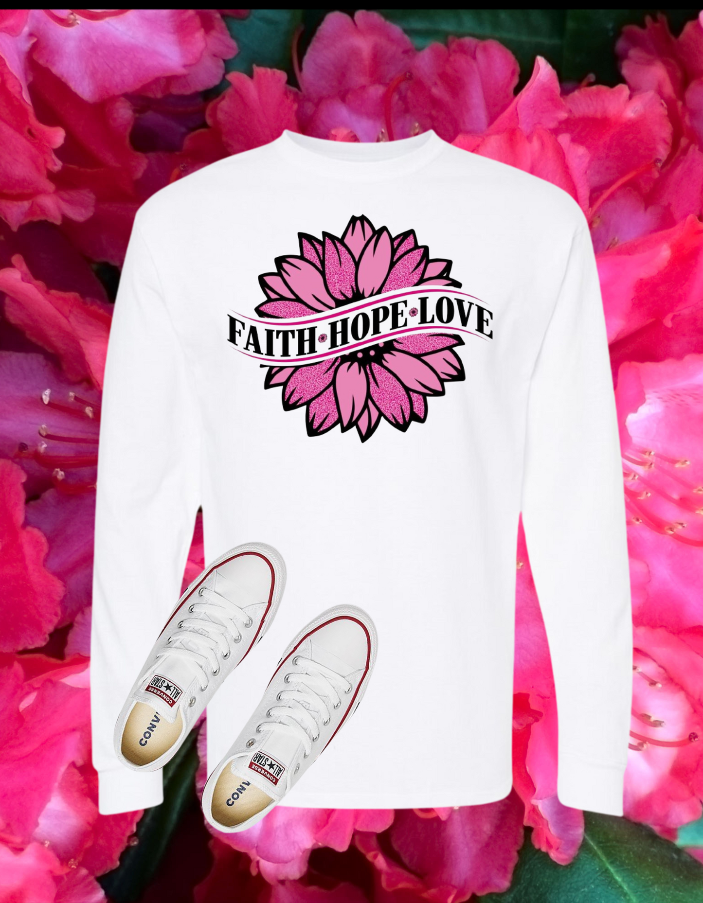 Faith Hope Love Sunflower