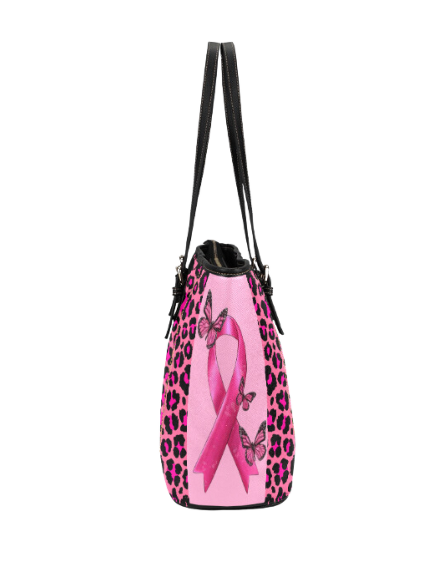 Pink Ribbon w/ Butterflies Totebag