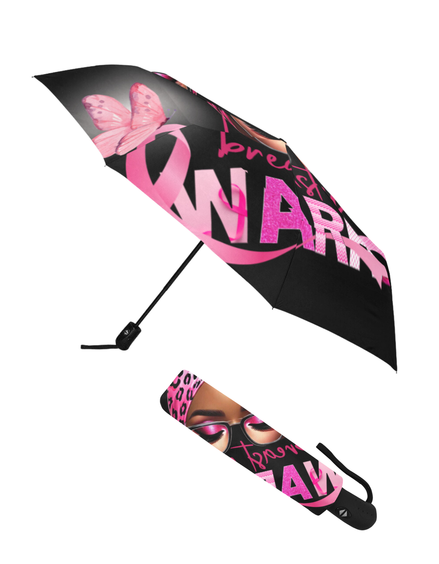 Breast Cancer Warrior Umbrella