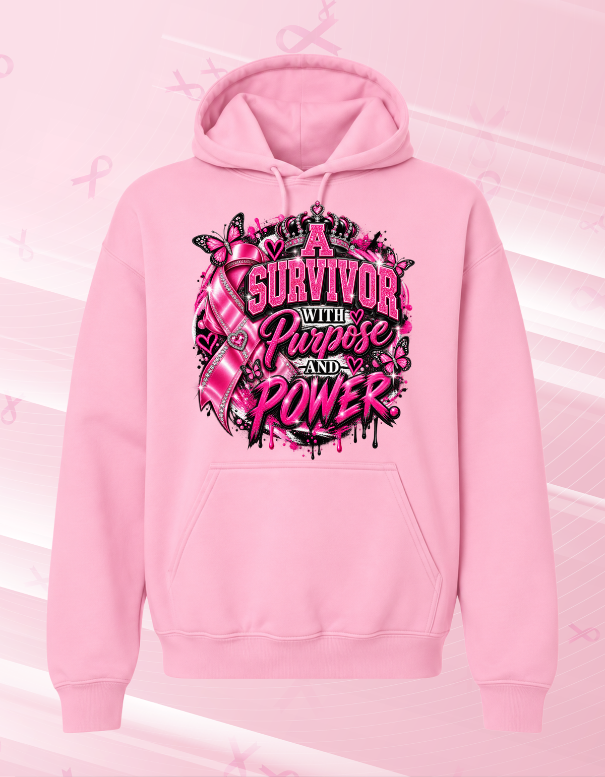 A Survivor with Purpose and Power Tshirts/Hoodies