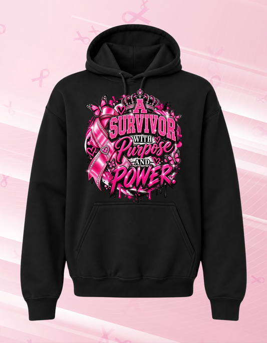 A Survivor with Purpose and Power Tshirts/Hoodies