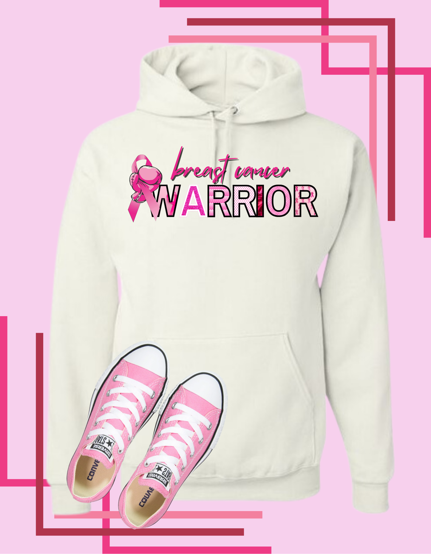 Breast Cancer Warrior Tshirt/Hoodie