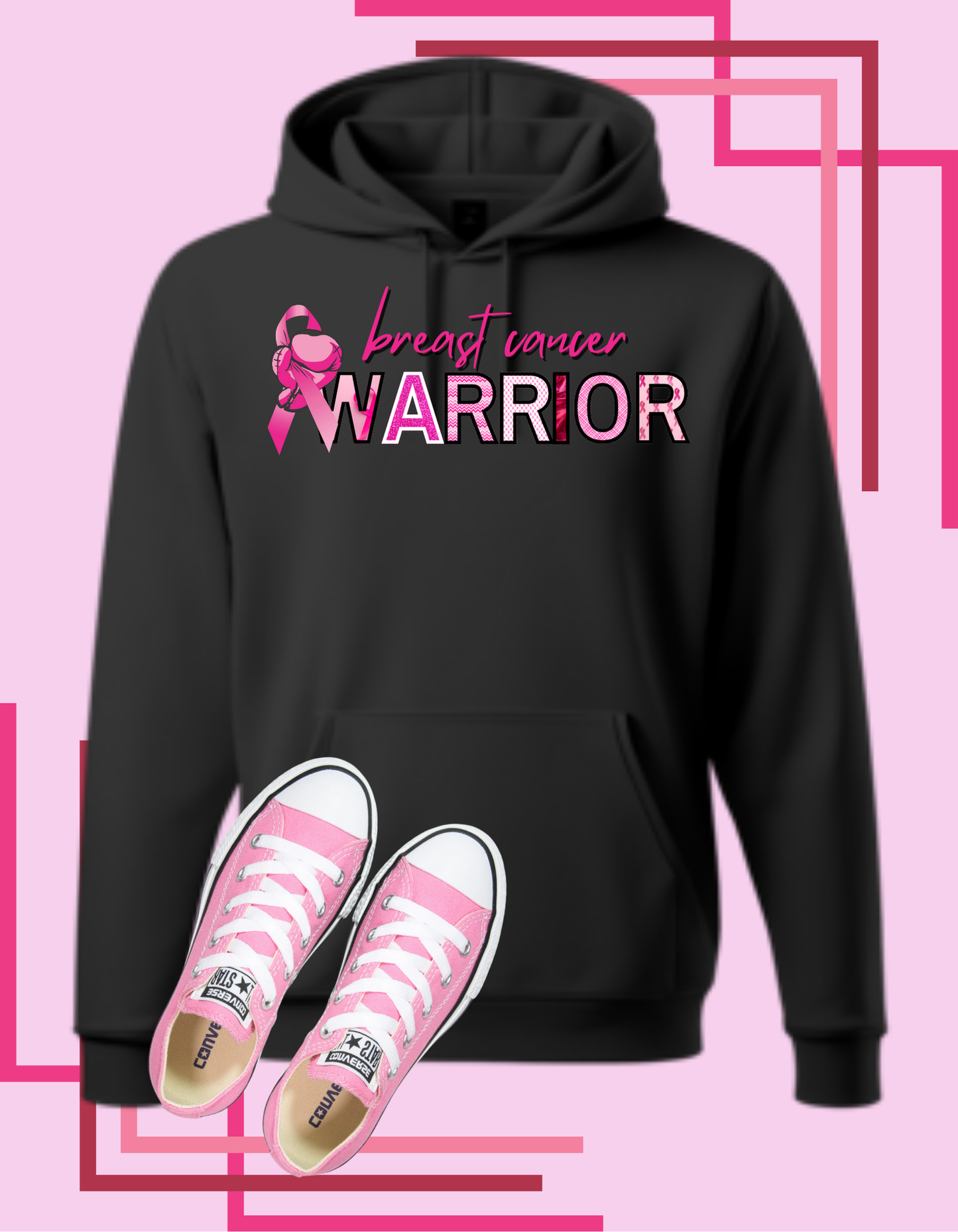 Breast Cancer Warrior Tshirt/Hoodie