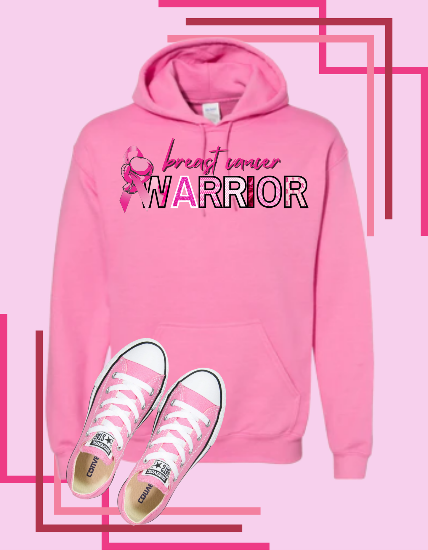 Breast Cancer Warrior Tshirt/Hoodie