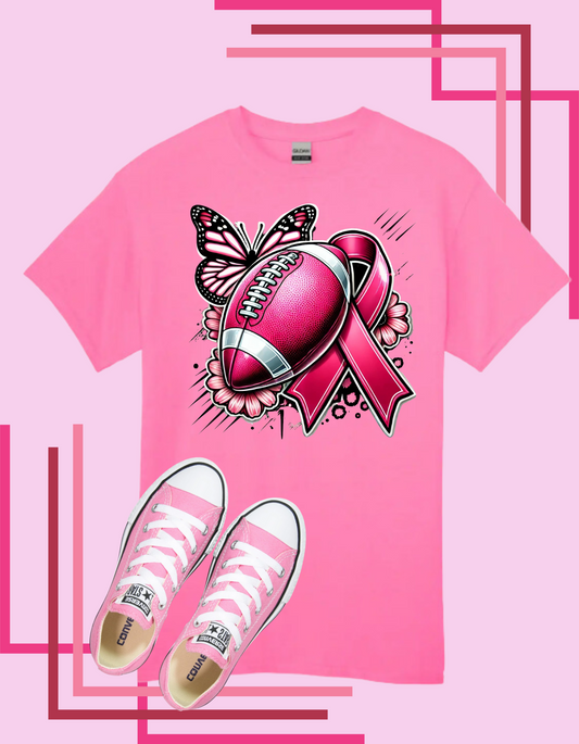 Pink Football Tshirt/Hoodie
