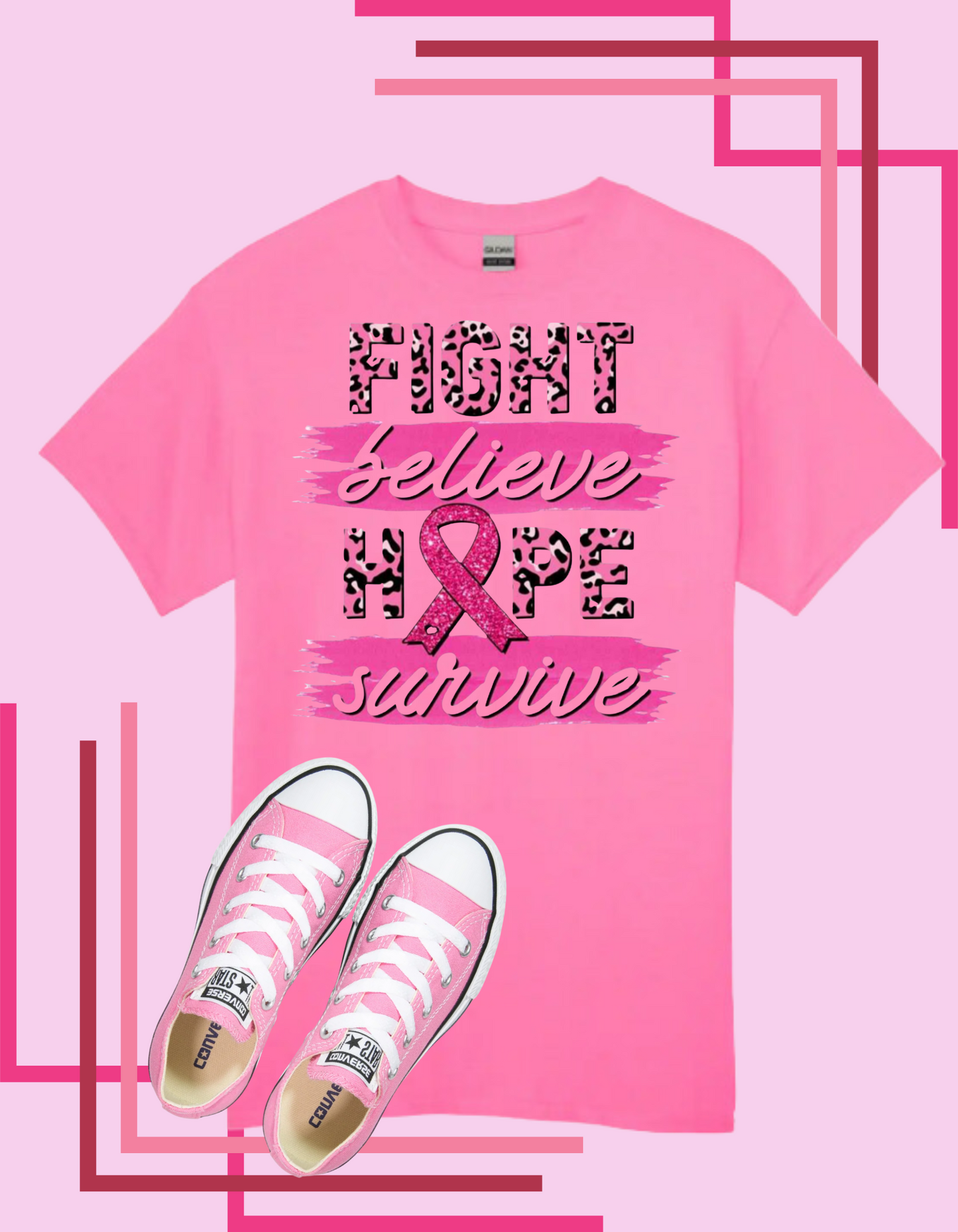 Fight Believe Hope Survive Tshirt/Hoodie