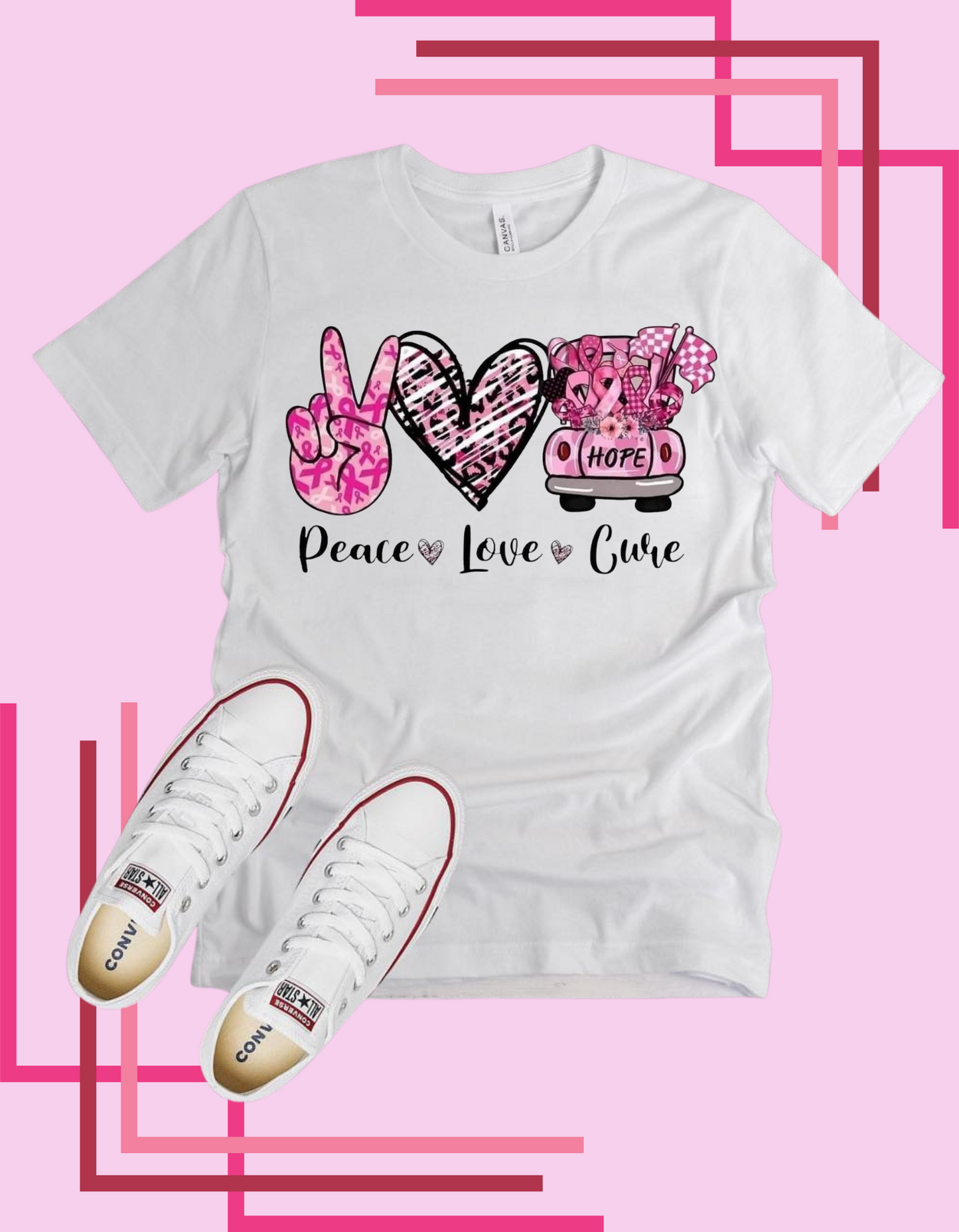 Peace Love Cure Tshirt/Hoodie