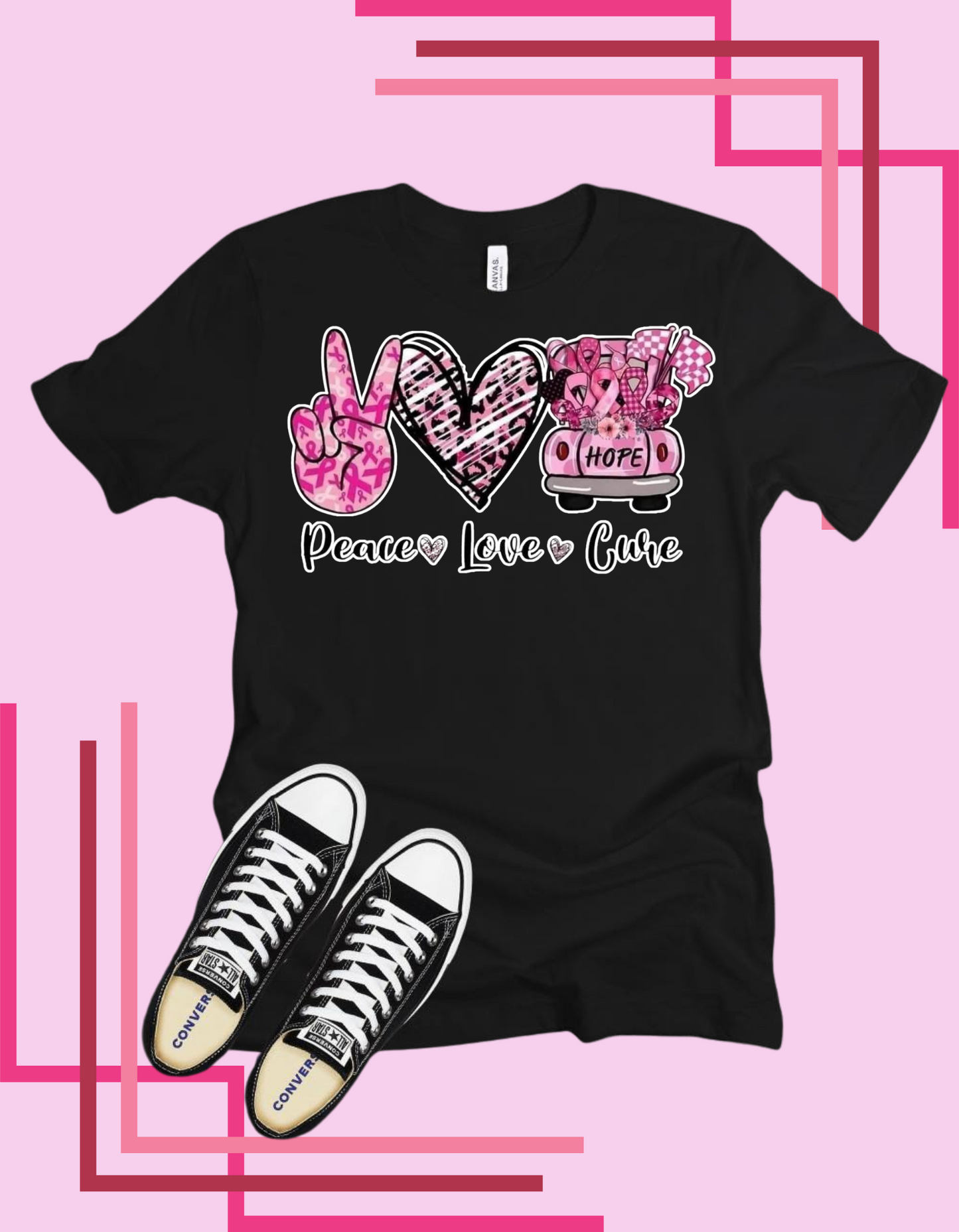 Peace Love Cure Tshirt/Hoodie