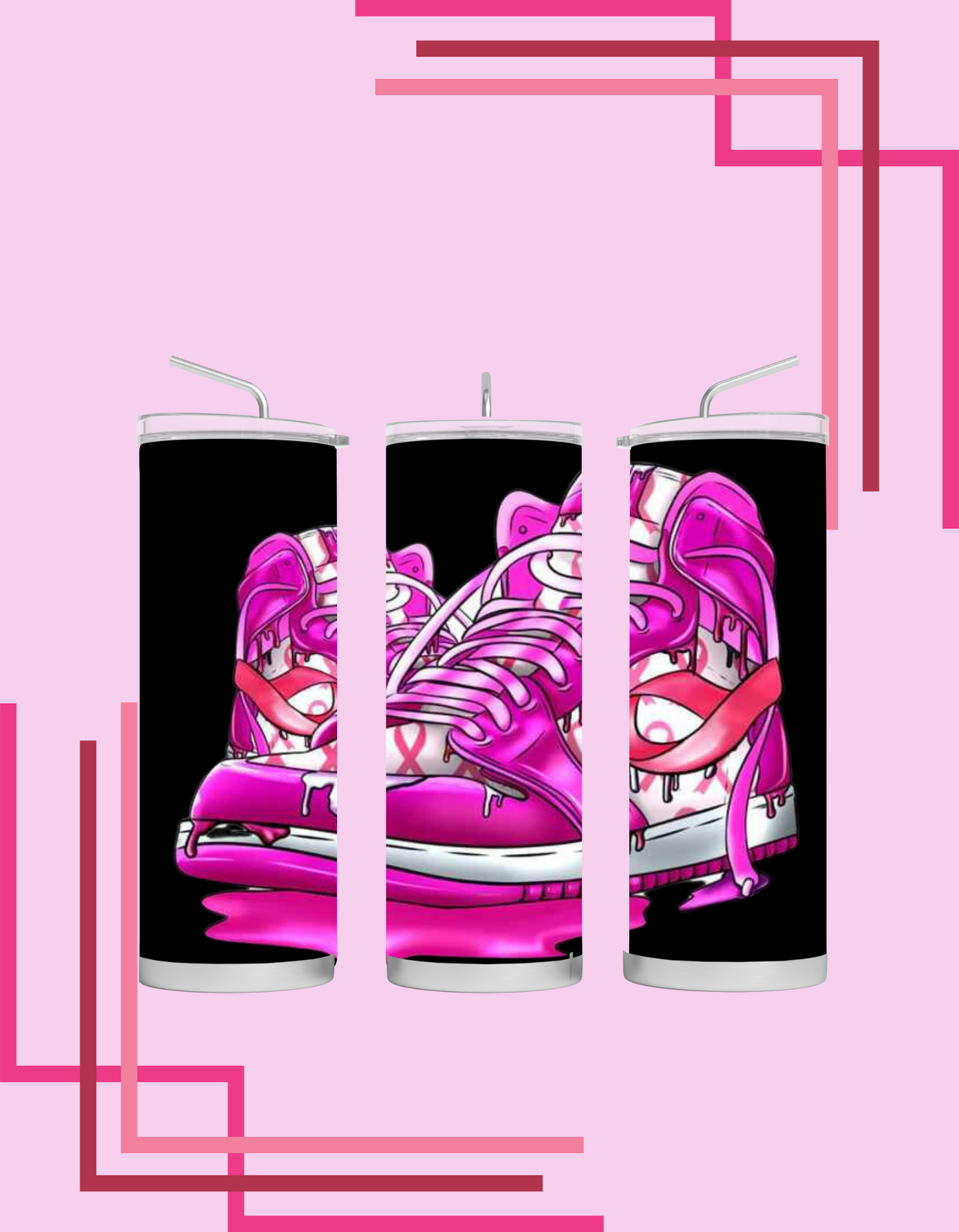 Pink Sneakers Tumbler