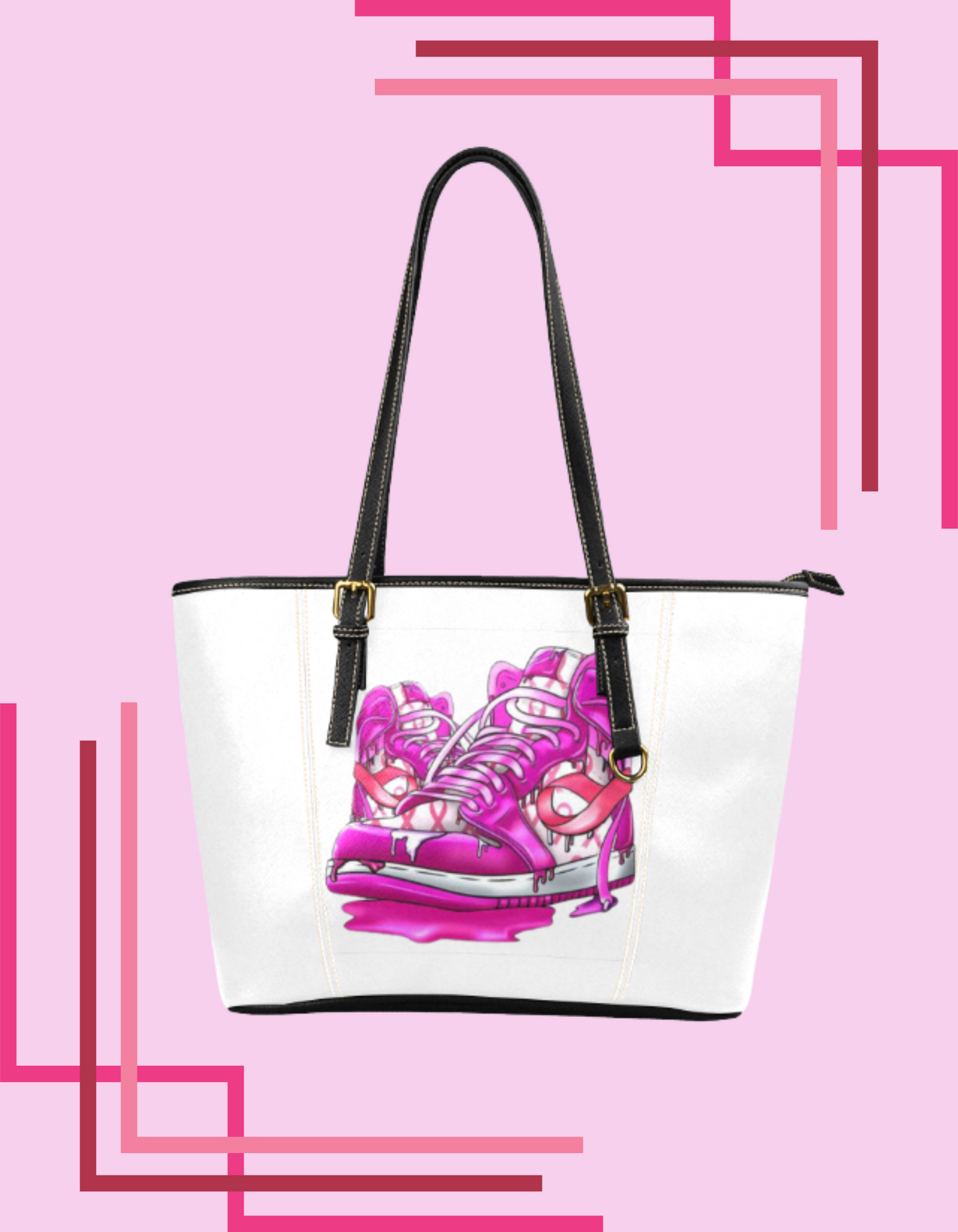 Pink Sneakers Tote Bag