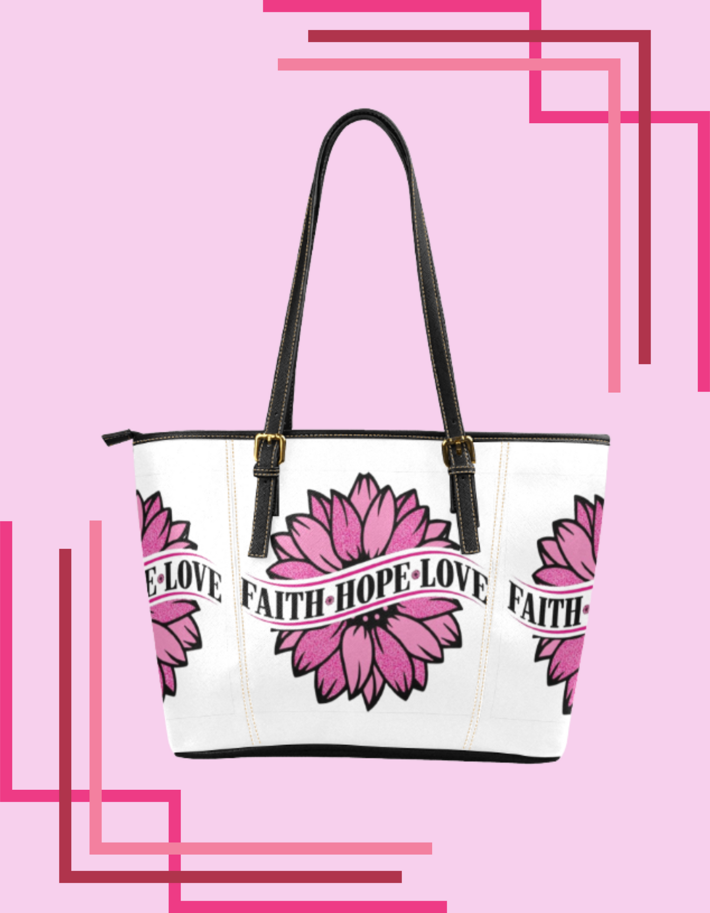Faith Hope Love Sunflower Tote bag