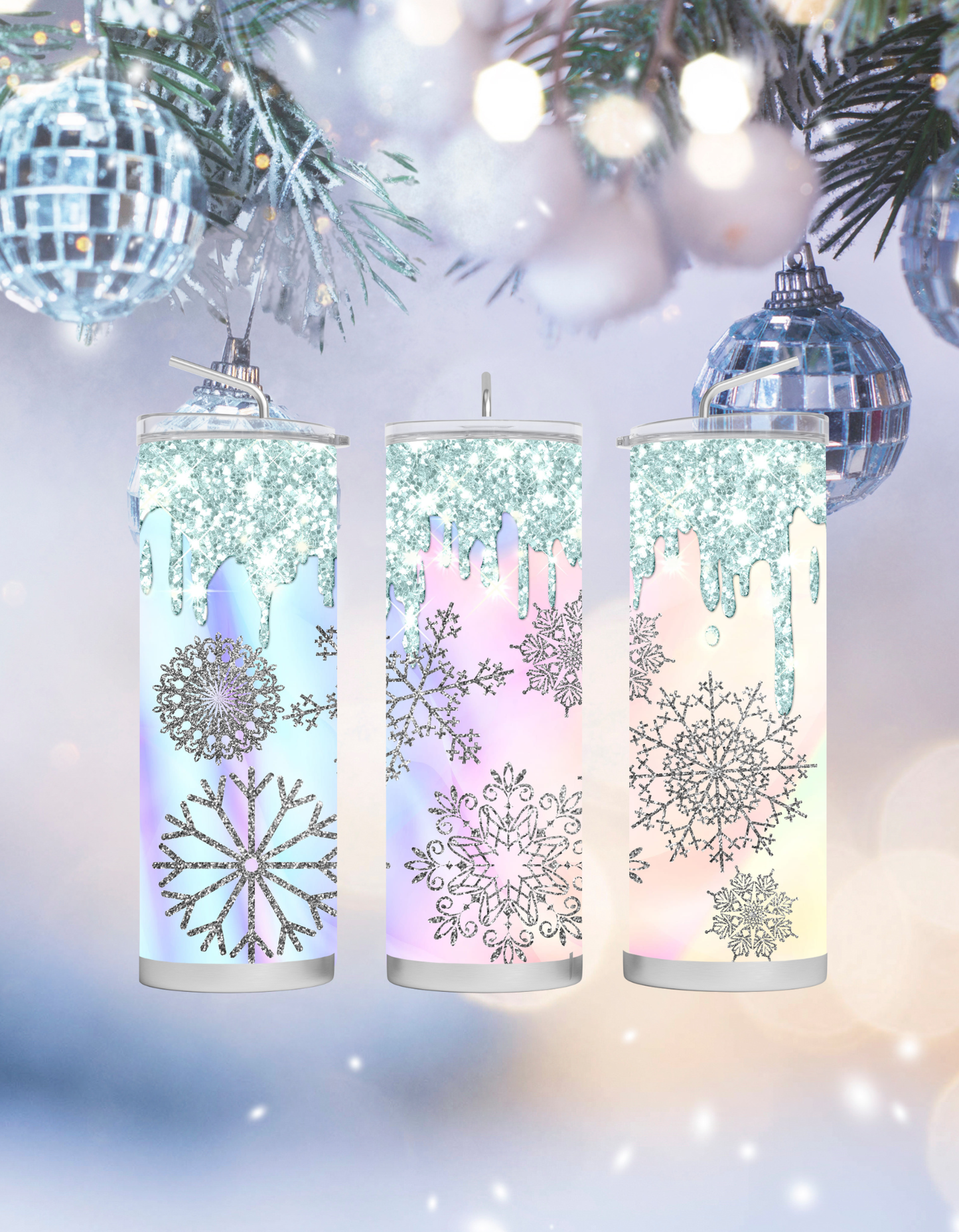 Crystal Snowflakes Tumbler