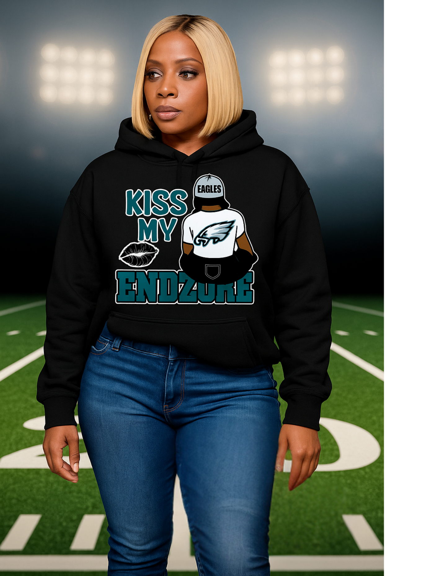 Kiss My Endzone (Football Team  Edition) Tshirt/Hoodie
