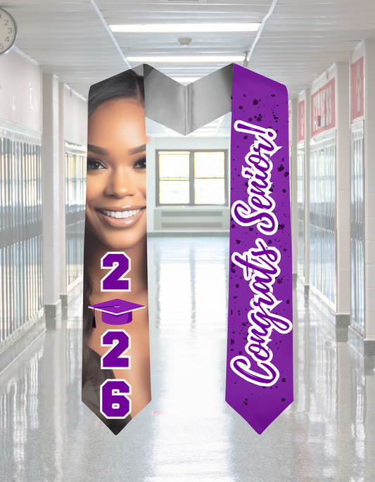 Purple Graduate Stole