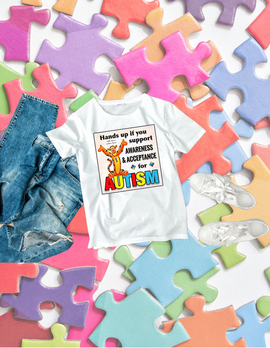 Autism Awareness & Acceptance Kids Tshirt