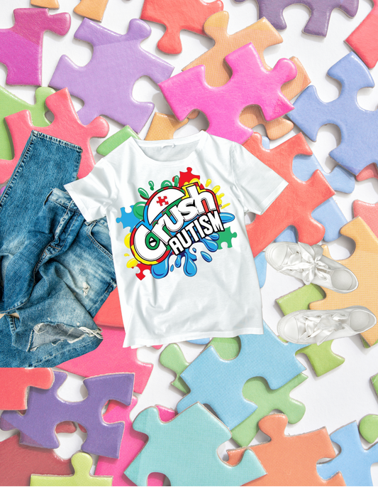 Crush Autism Kids Tshirt