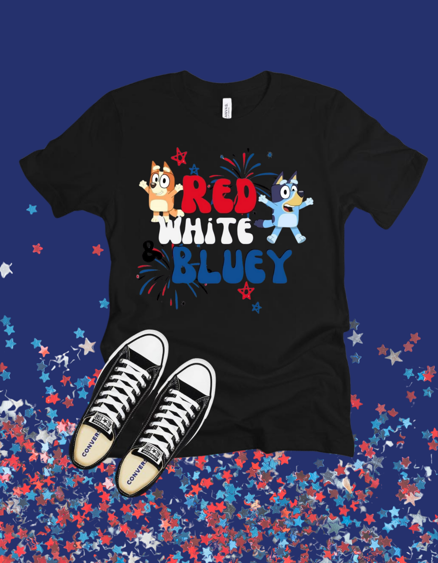 Red White Bluey Tshirt