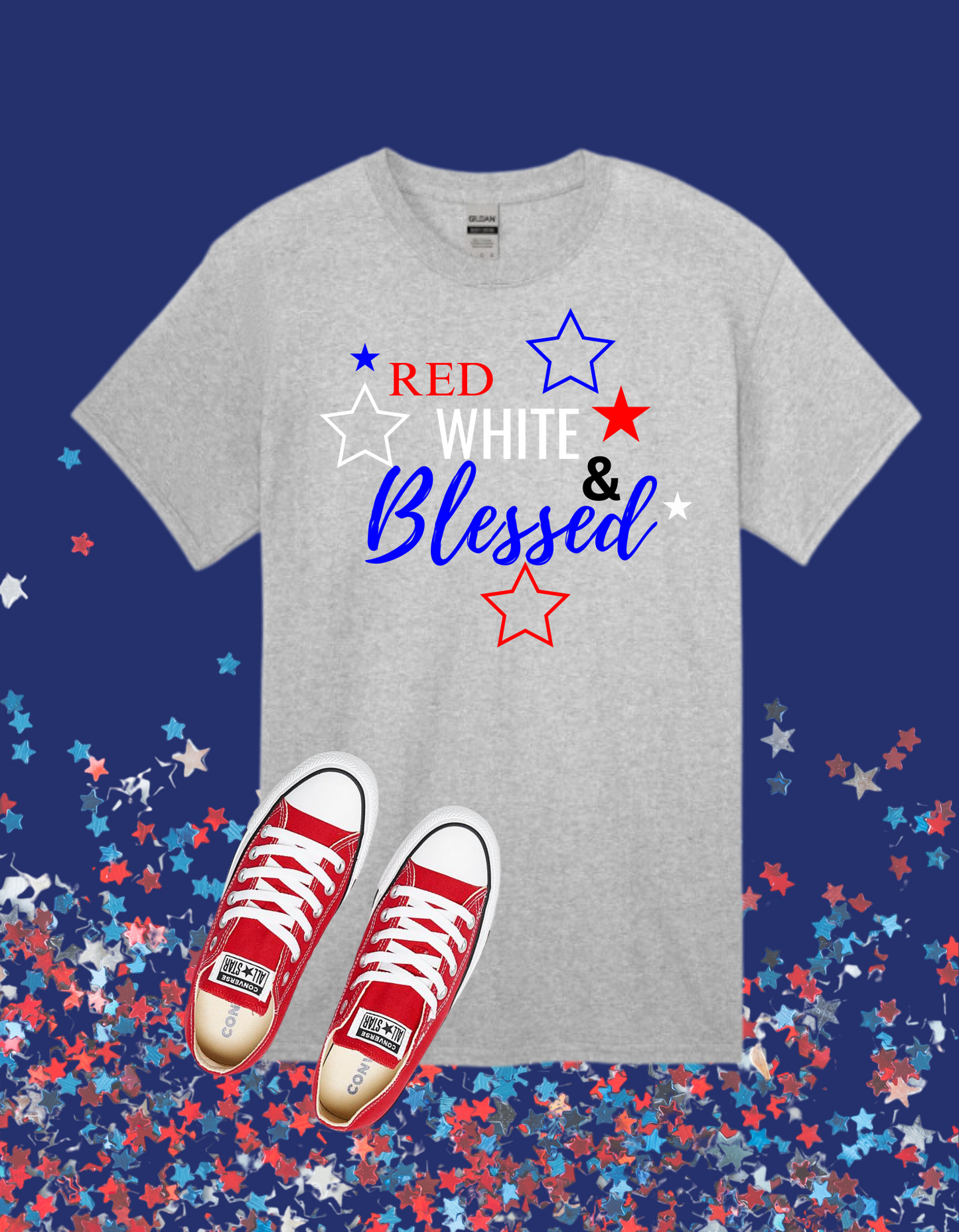 Red White & Blessed Tshirt