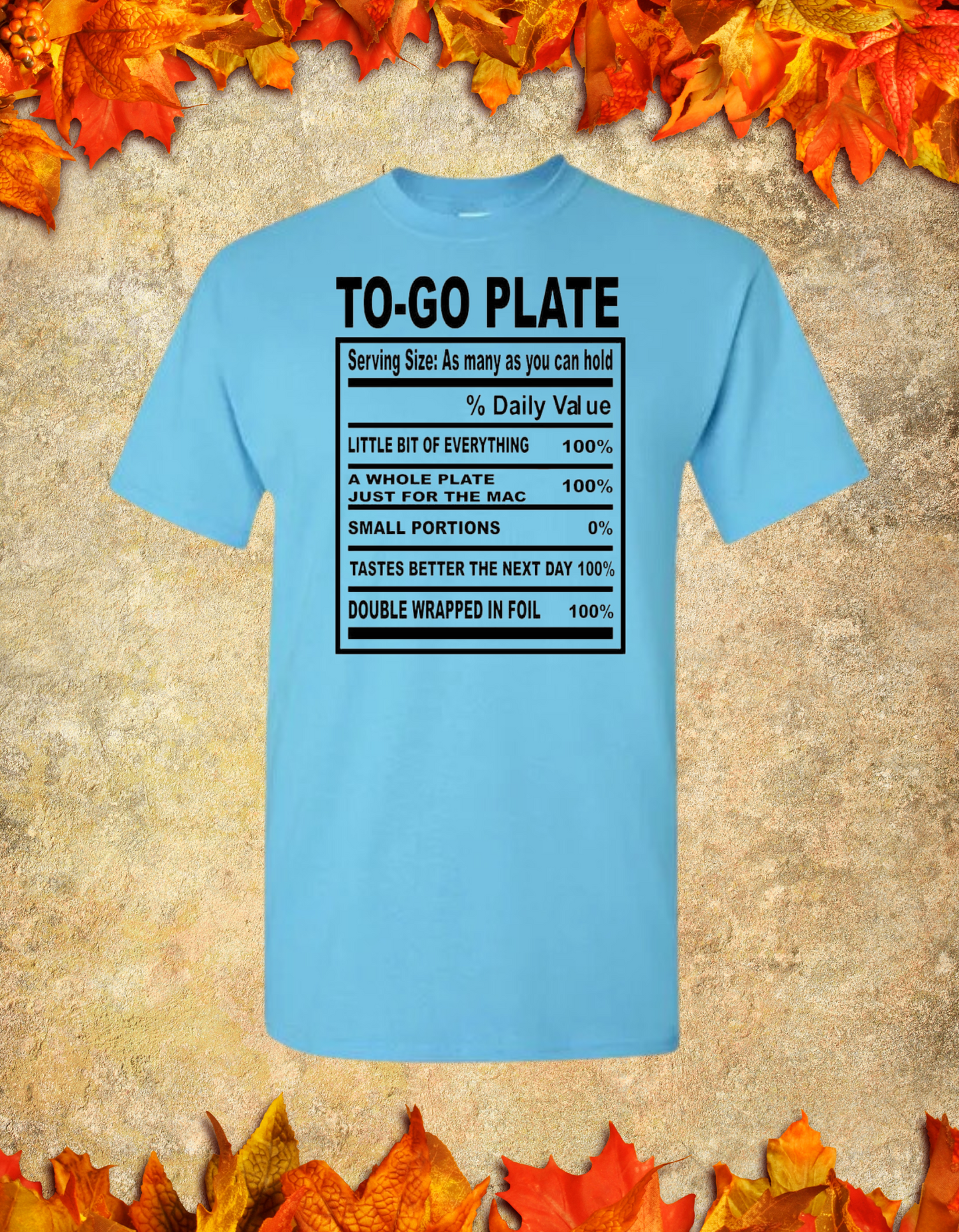 To Go Plate