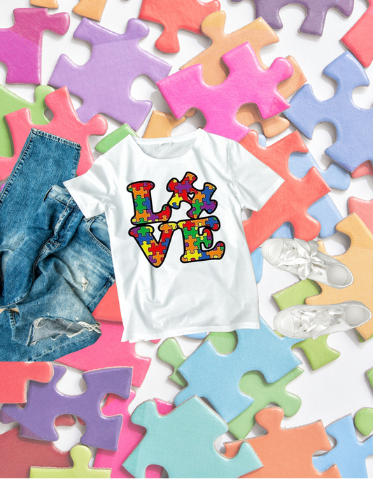 Autism Love Kids Tshirt